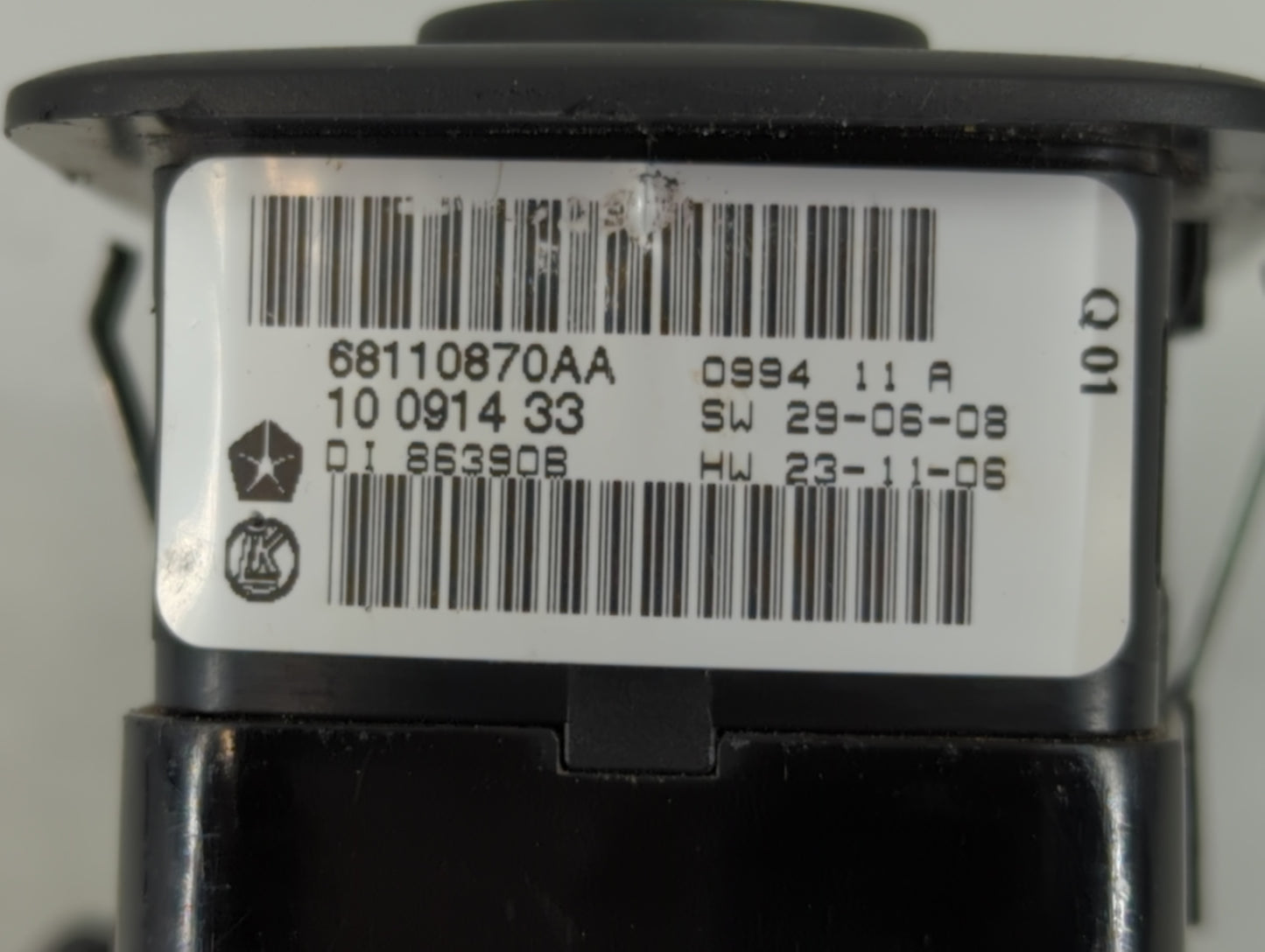 2014 Dodge Caravan Master Power Window Switch Replacement Driver Side Left P/N:68110870AA Fits Fits 2012 2013 2015 2016 OEM 