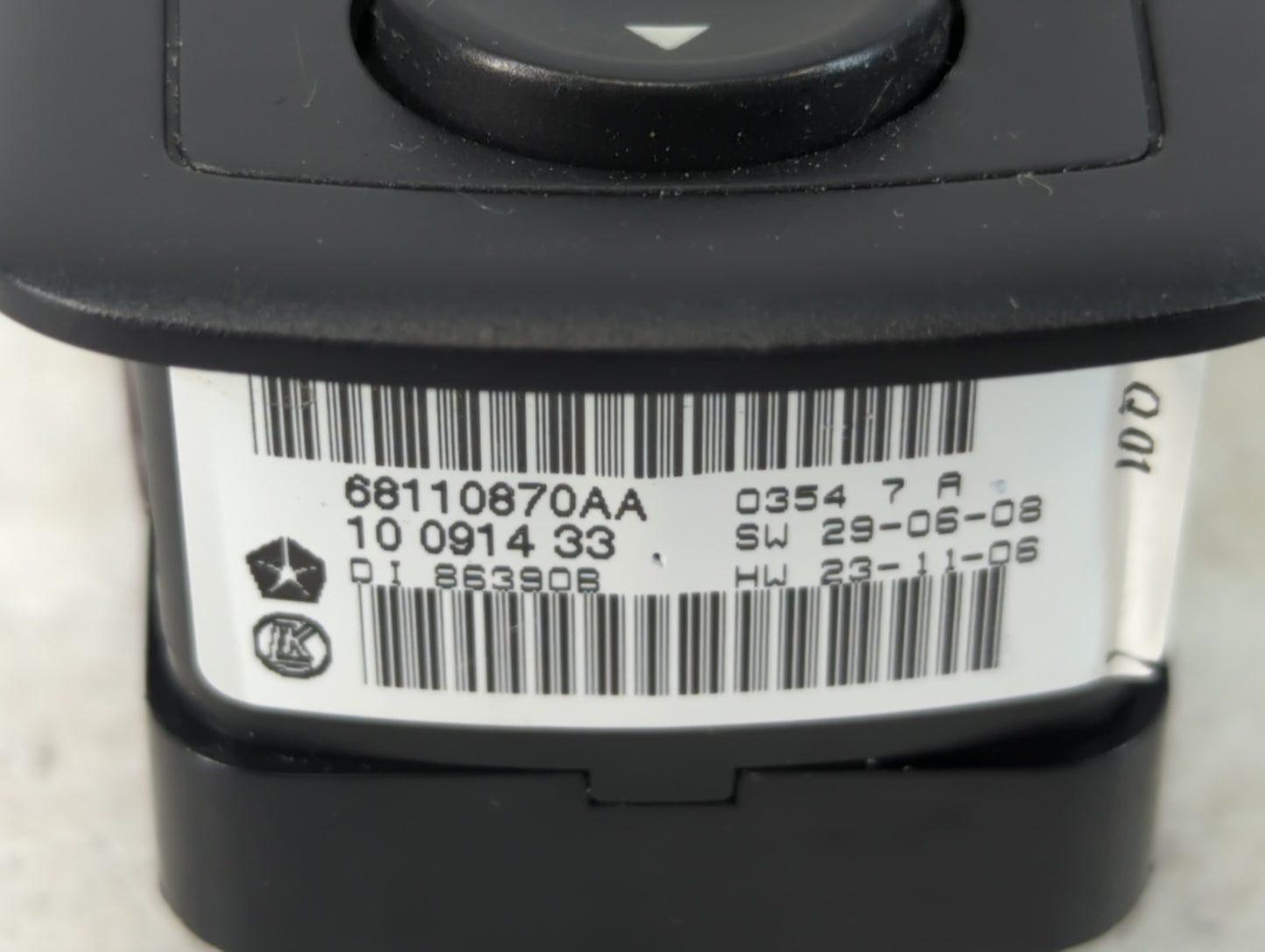 2014 Dodge Caravan Master Power Window Switch Replacement Driver Side Left P/N:68110870AA Fits Fits 2012 2013 2015 2016 OEM 