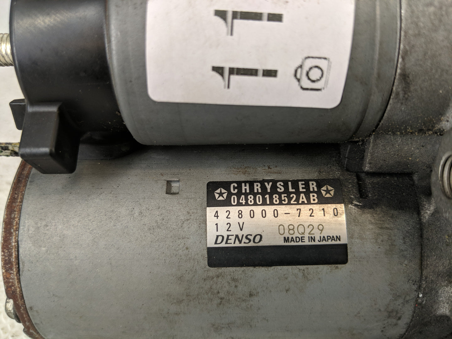 2011-2016 Dodge Challenger Car Starter Motor Solenoid OEM P/N:428000-7210 12V Fits Fits 2011 2012 2013 2014 2015 2016 OEM Us