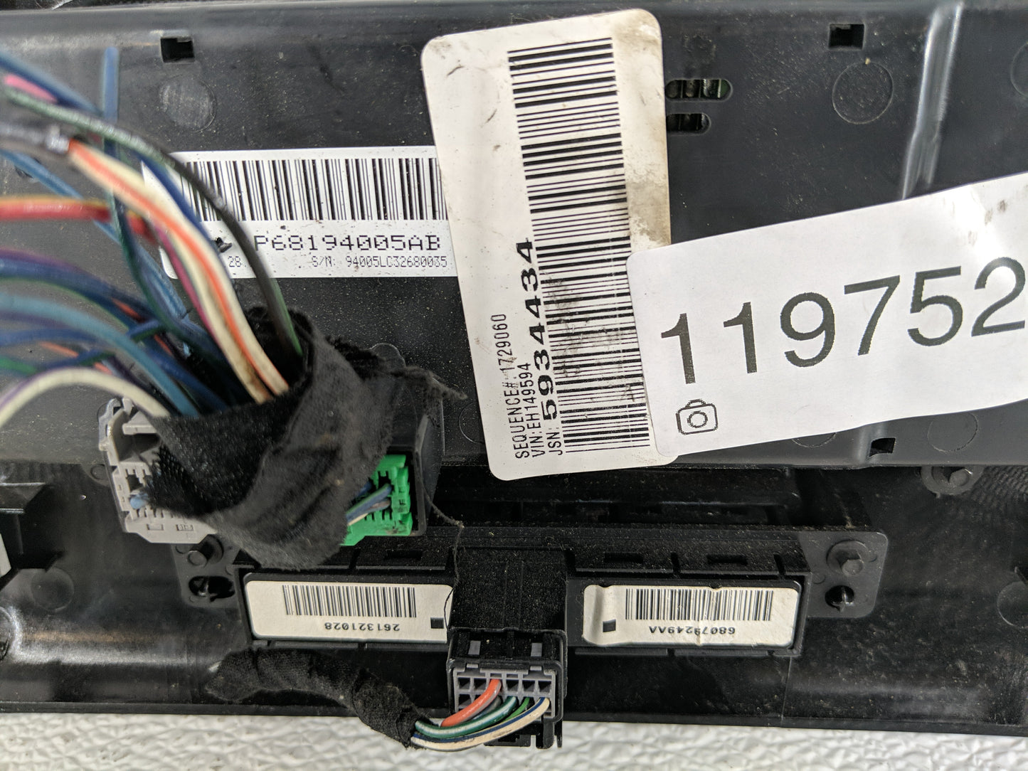 2011-2014 Dodge Challenger Climate Control Module Temperature AC/Heater Replacement P/N:P68194005AB Fits Fits 2011 2012 2013