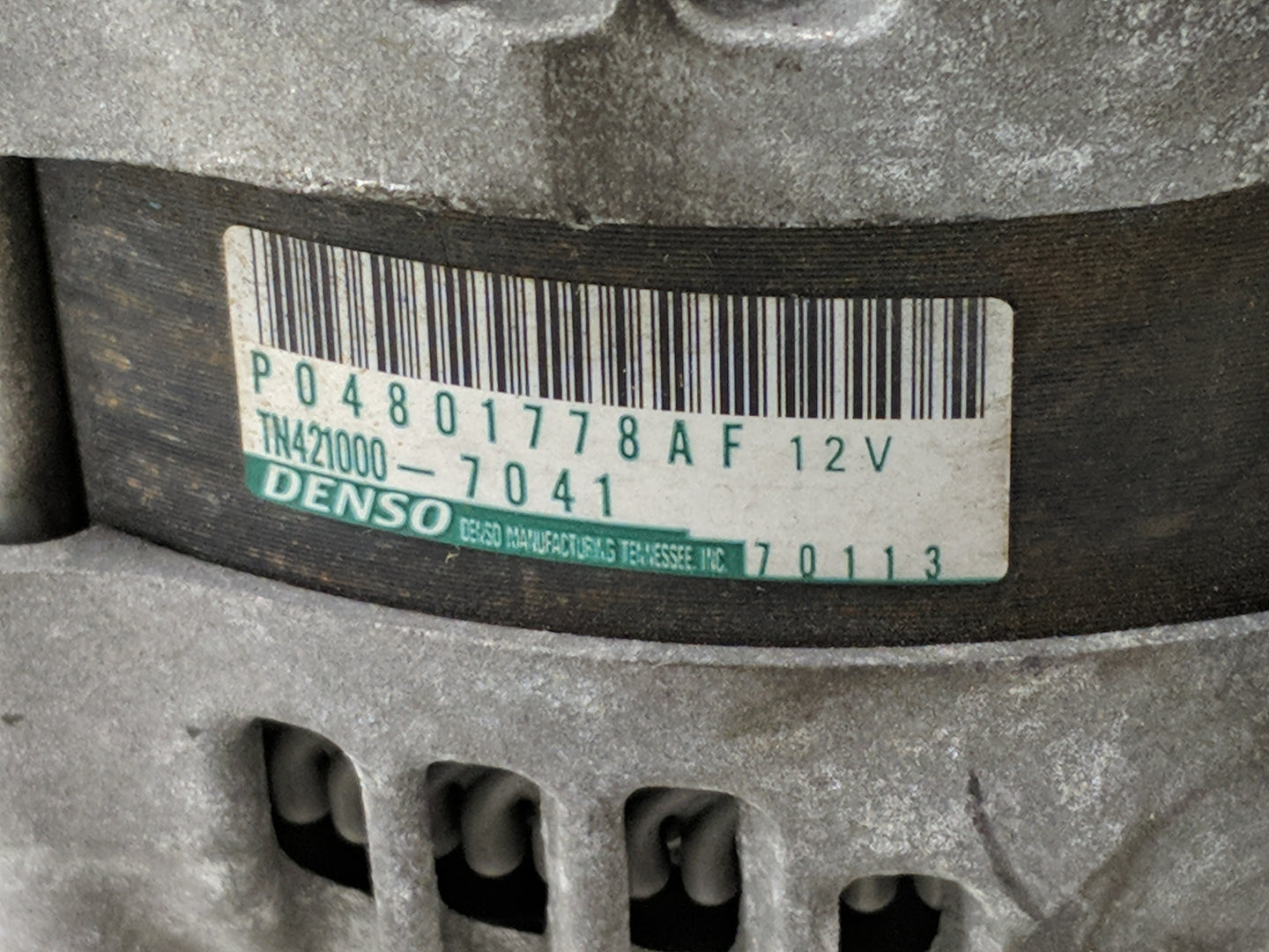 2011-2022 Dodge Challenger Alternator Replacement Generator Charging Assembly Engine OEM P/N:P04801778AF Fits OEM Used Auto 