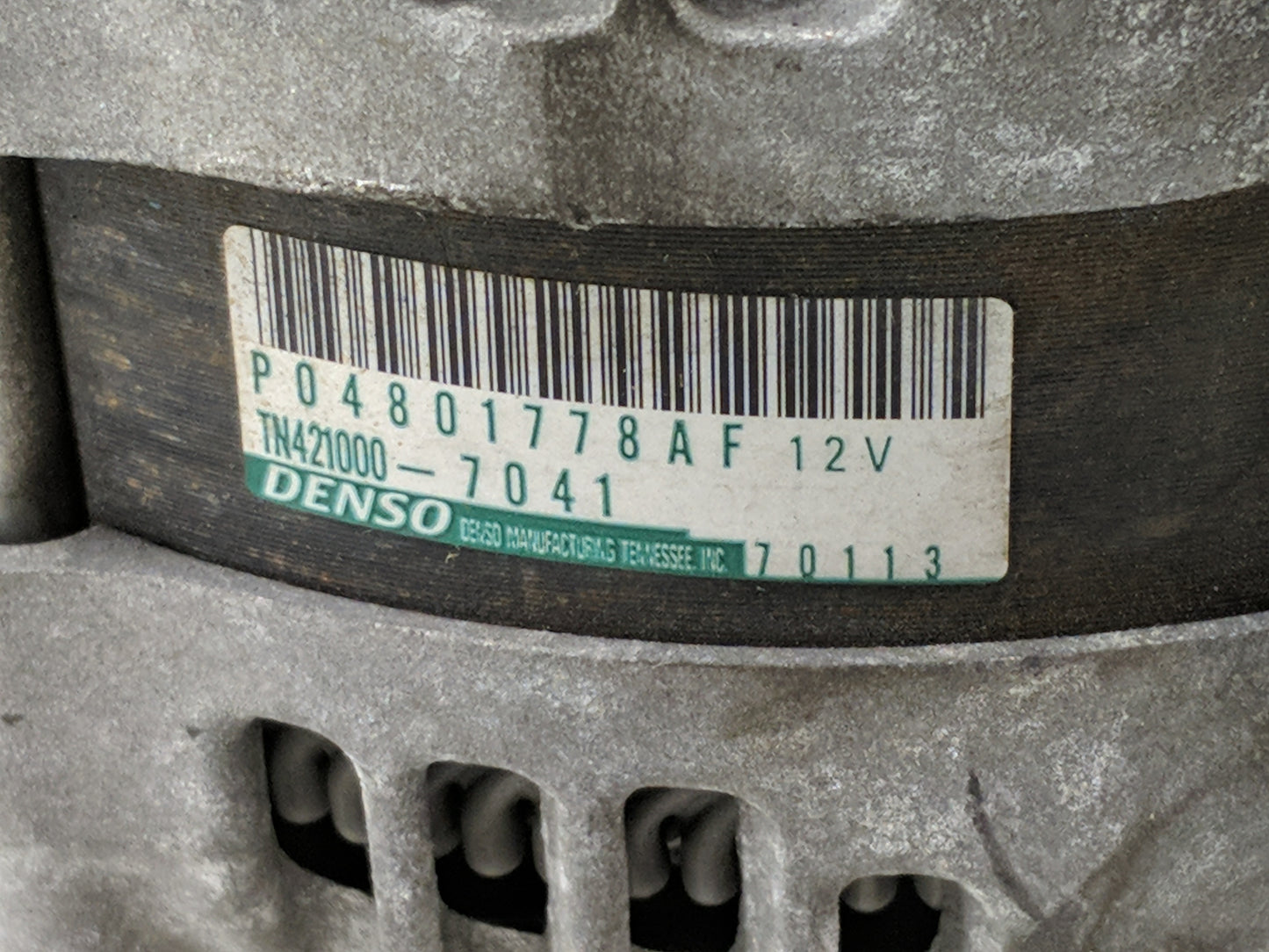 2011-2022 Dodge Challenger Alternator Replacement Generator Charging Assembly Engine OEM P/N:P04801778AF Fits OEM Used Auto 