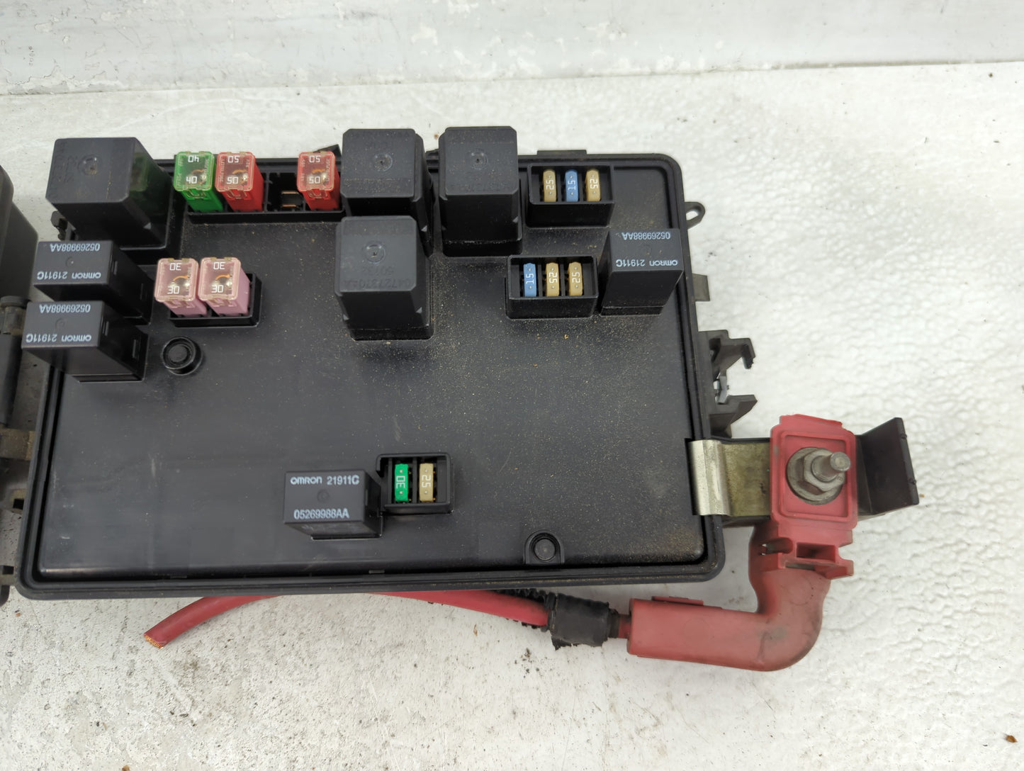 2014 Dodge Challenger Fusebox Fuse Box Panel Relay Module P/N:68044658AA Fits OEM Used Auto Parts - Oemusedautoparts1.com