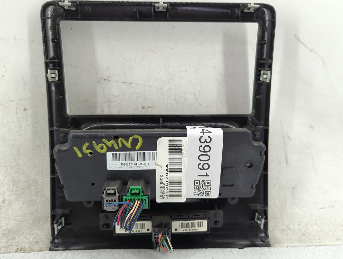 2011-2014 Dodge Challenger Climate Control Module Temperature AC/Heater Replacement P/N:P68194005AB Fits Fits 2011 2012 2013