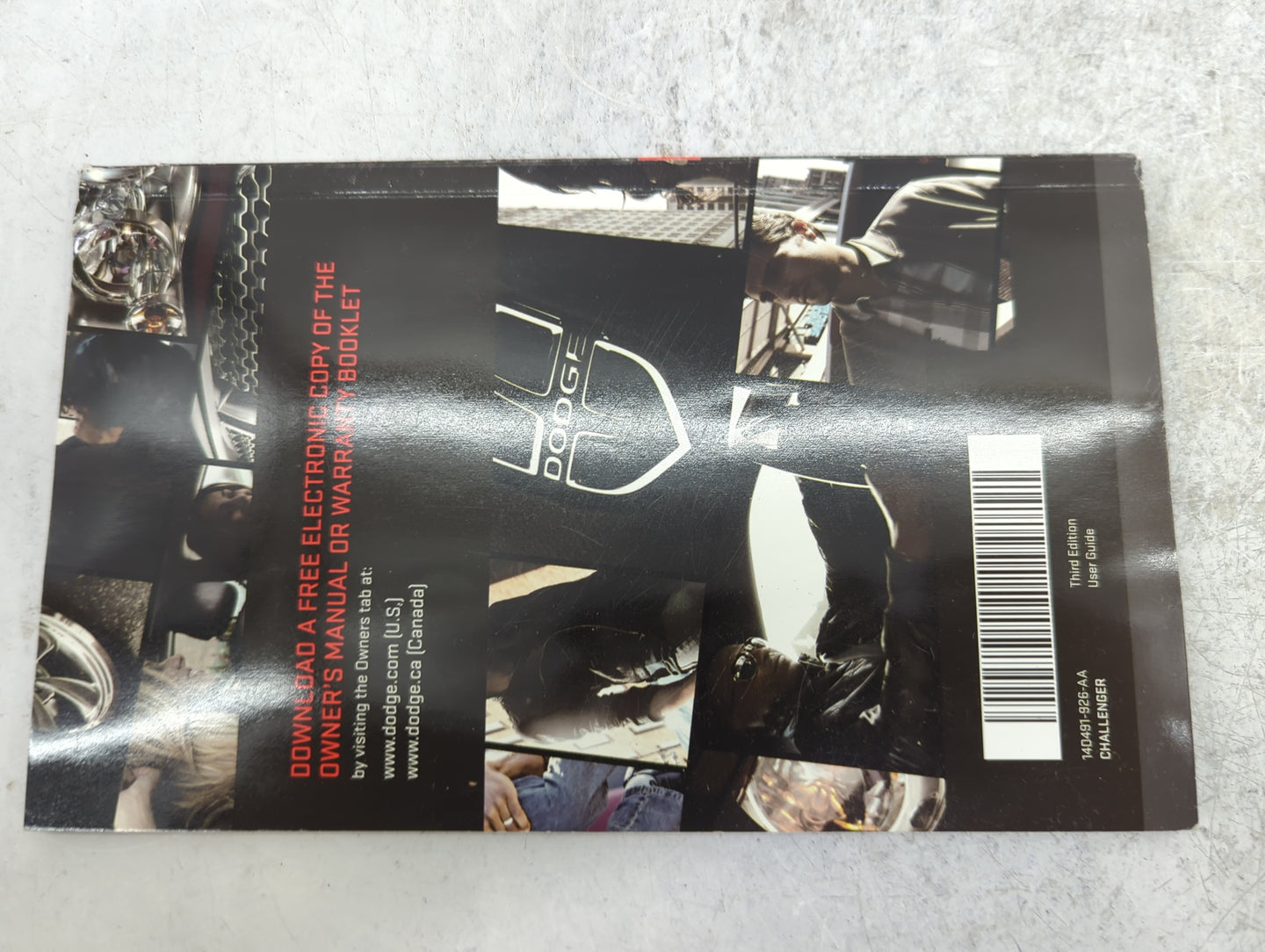 2014 Dodge Challenger Owners Manual Book Guide P/N:14D491-926-AA OEM Used Auto Parts - Oemusedautoparts1.com
