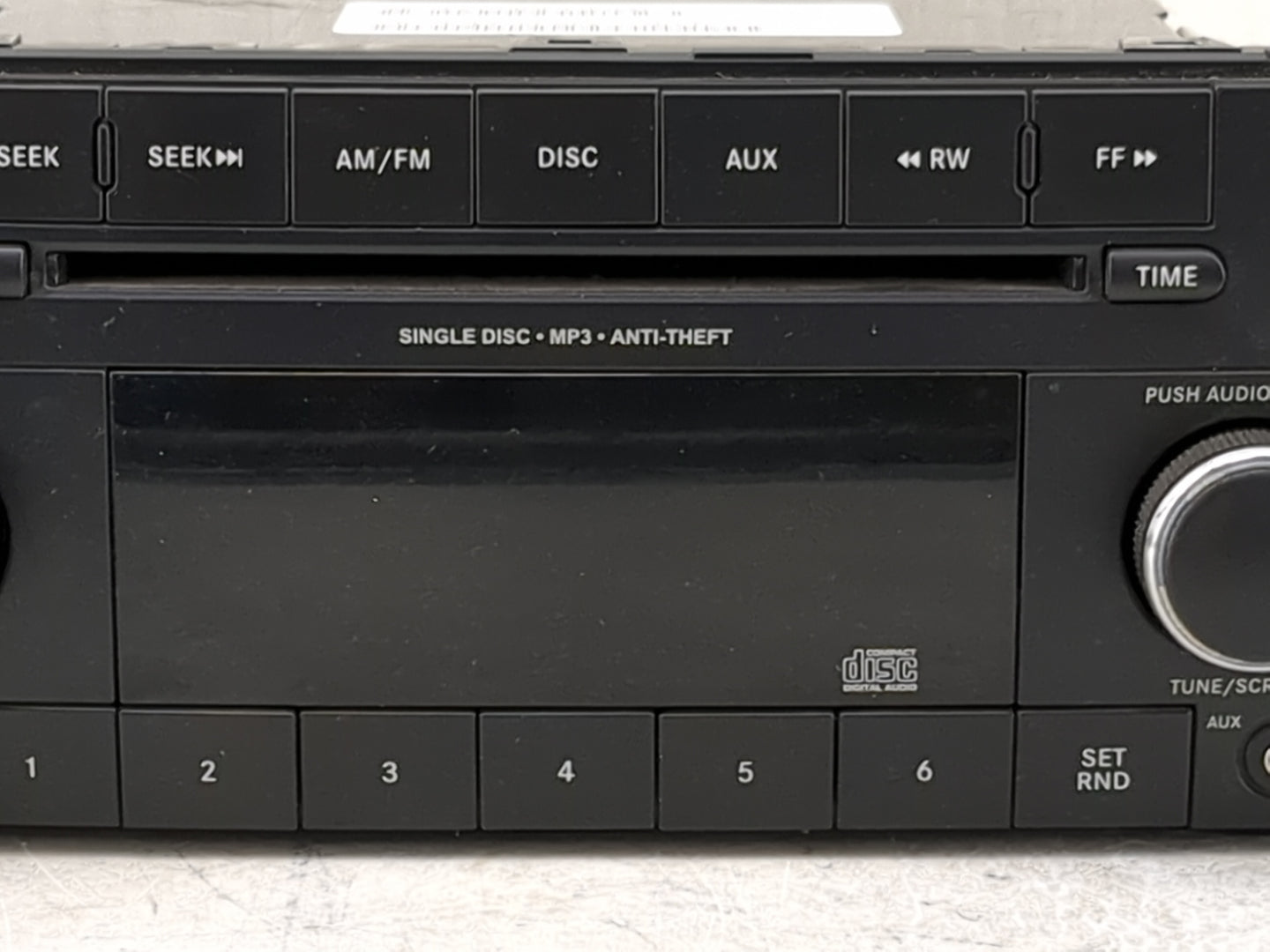 2012-2014 Dodge Challenger Radio AM FM Cd Player Receiver Replacement P/N:P05091195AC SPNP05091195AC Fits OEM Used Auto Part