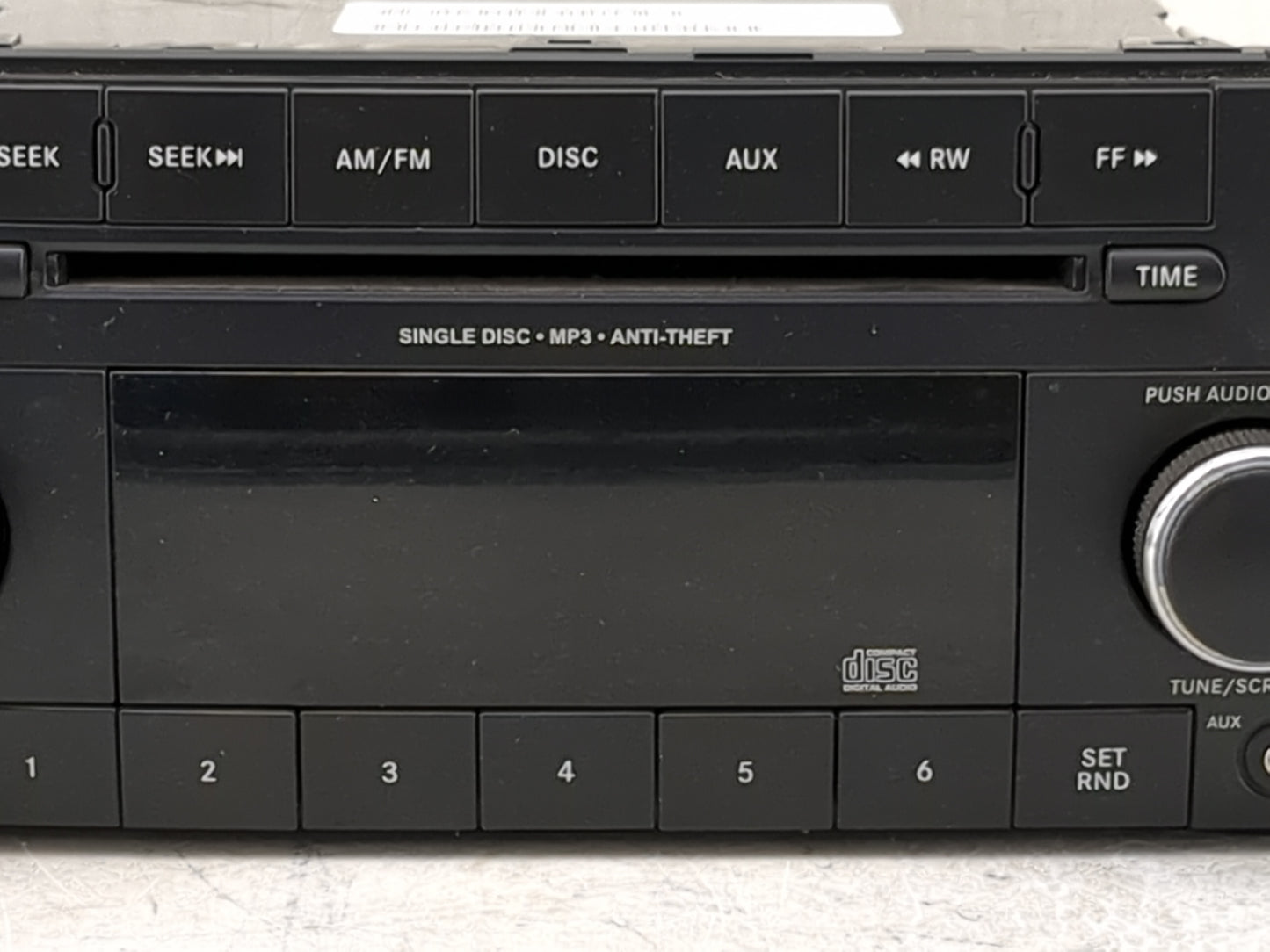 2012-2014 Dodge Challenger Radio AM FM Cd Player Receiver Replacement P/N:P05091195AC SPNP05091195AC Fits OEM Used Auto Part