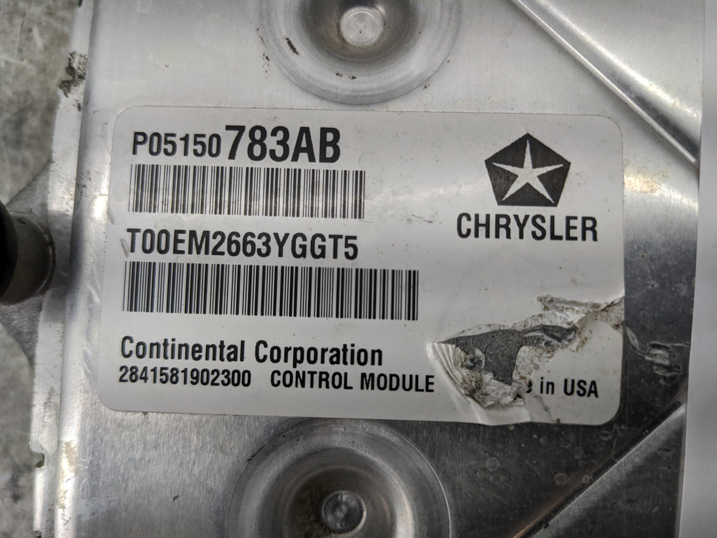2014 Dodge Challenger PCM Engine Control Computer ECU ECM PCU OEM P/N:P05150783AB T00EM2663YGGT5 Fits OEM Used Auto Parts - 