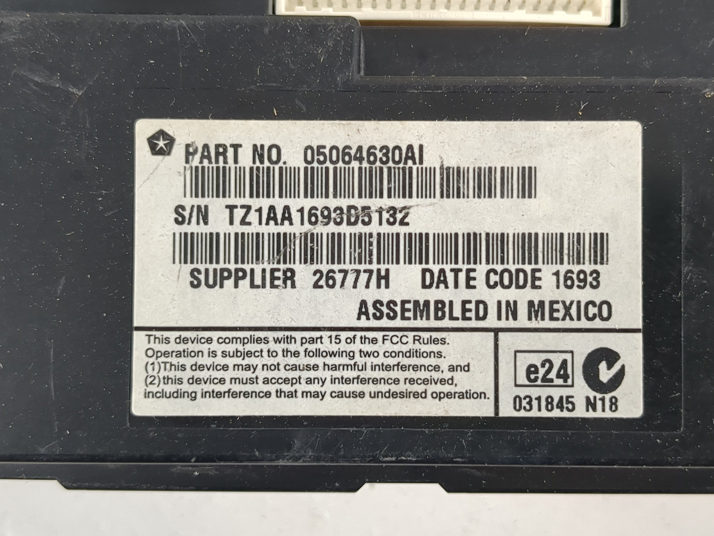 2014 Dodge Charger Radio AM FM Cd Player Receiver Replacement P/N:05064630AI Fits OEM Used Auto Parts - Oemusedautoparts1.co