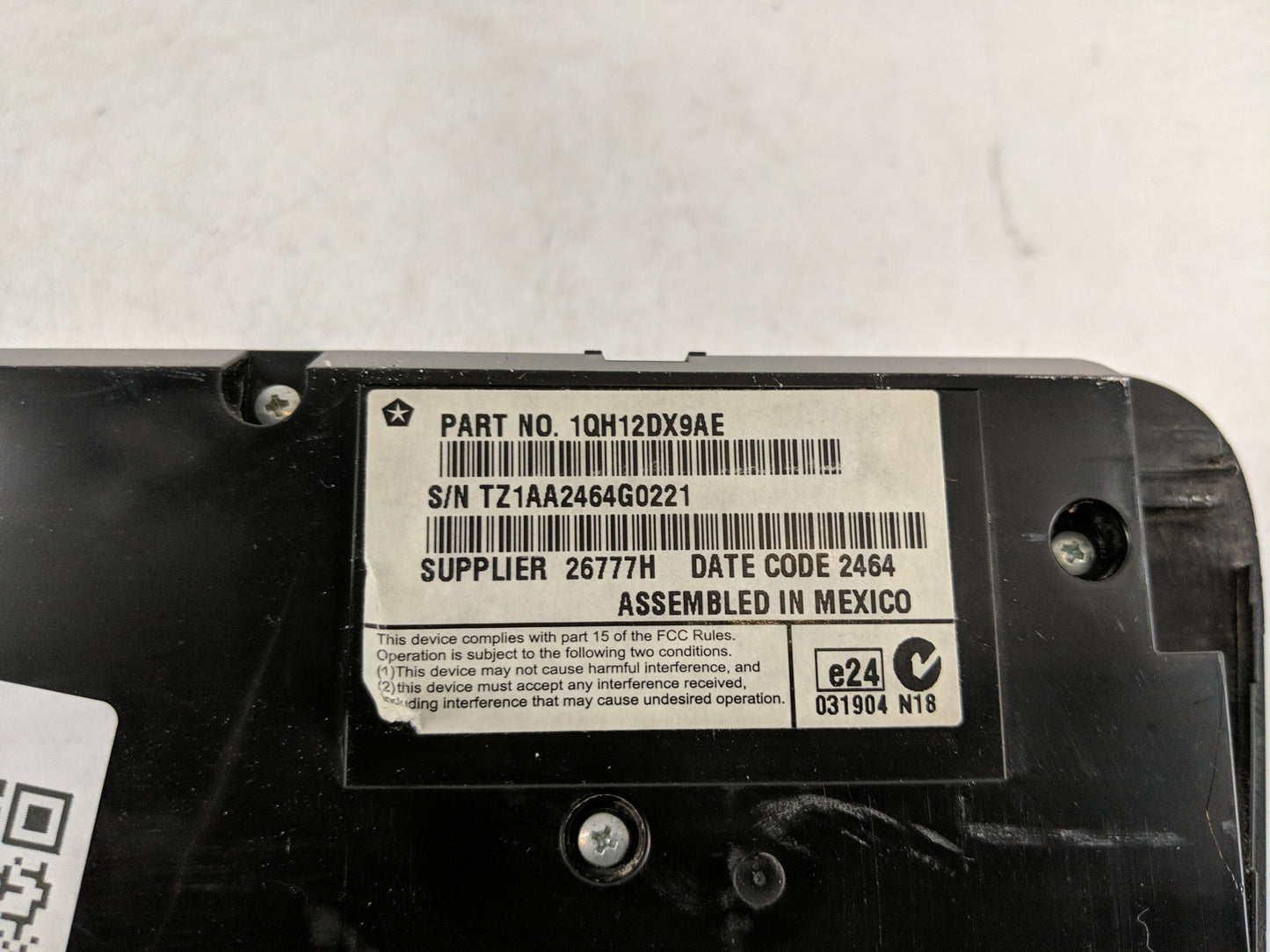 2011-2014 Dodge Charger Climate Control Module Temperature AC/Heater Replacement P/N:1QH12DX9AE Fits Fits 2011 2012 2013 201