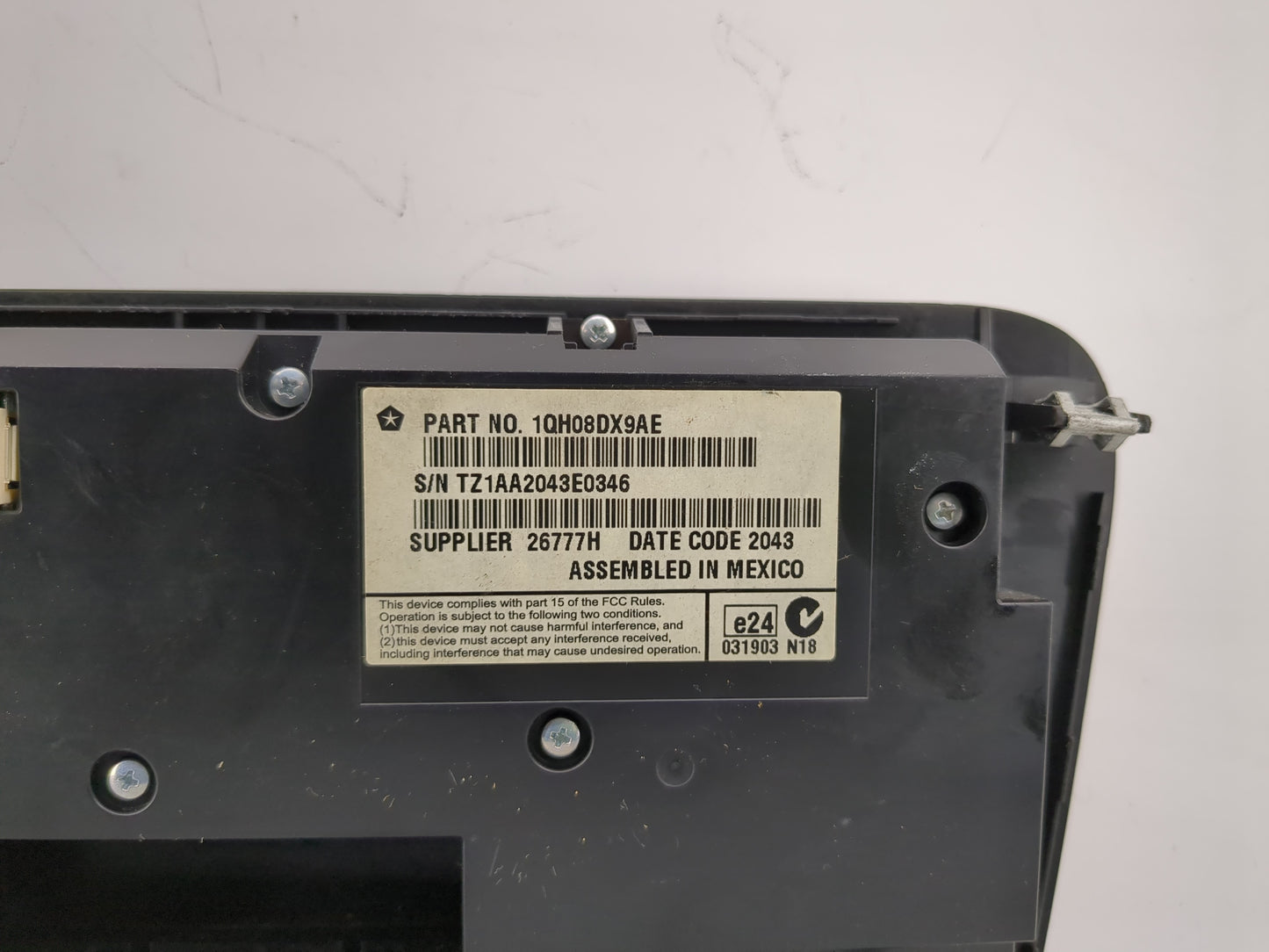 2011-2014 Dodge Charger Climate Control Module Temperature AC/Heater Replacement P/N:1QH08DX9AE Fits Fits 2011 2012 2013 201
