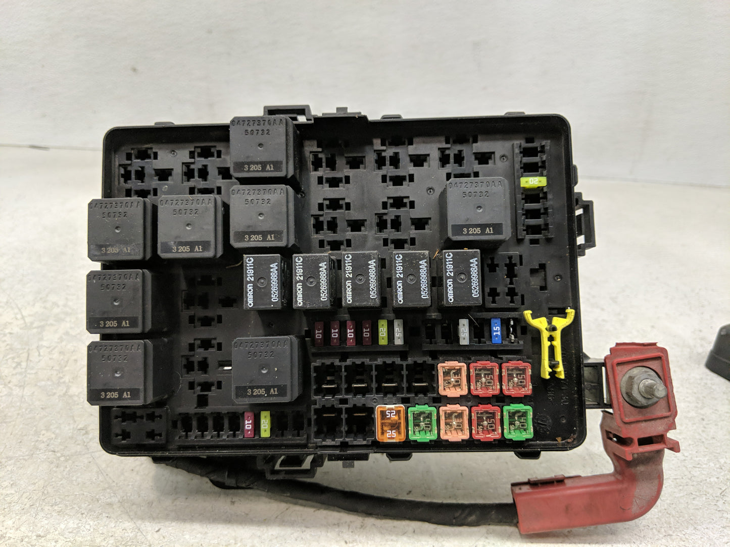 2012-2014 Dodge Charger Fusebox Fuse Box Panel Relay Module P/N:16238CW P68202713AB Fits Fits 2012 2013 2014 OEM Used Auto P