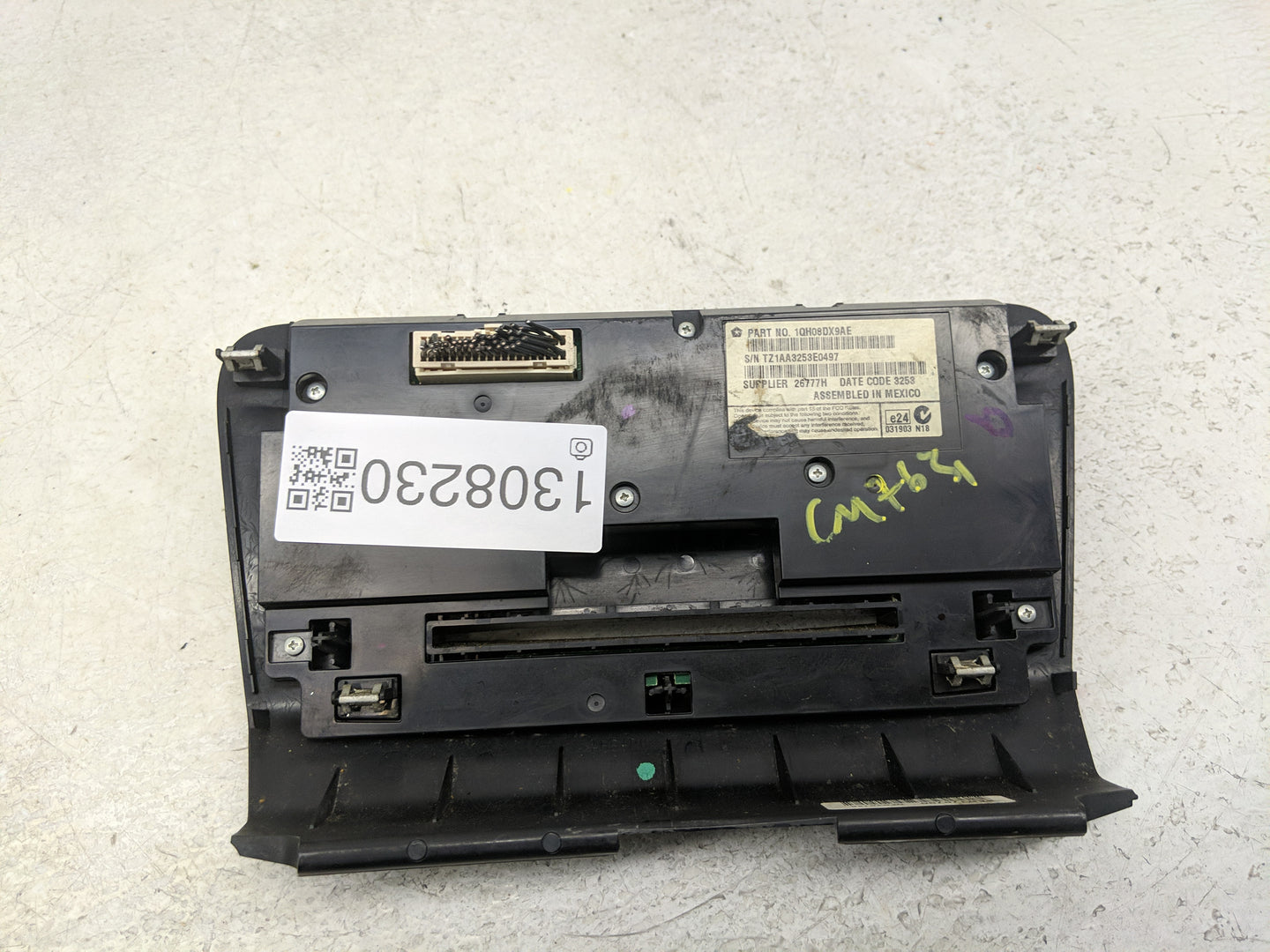 2011-2014 Dodge Charger Climate Control Module Temperature AC/Heater Replacement P/N:1QH08DX9AE Fits Fits 2011 2012 2013 201