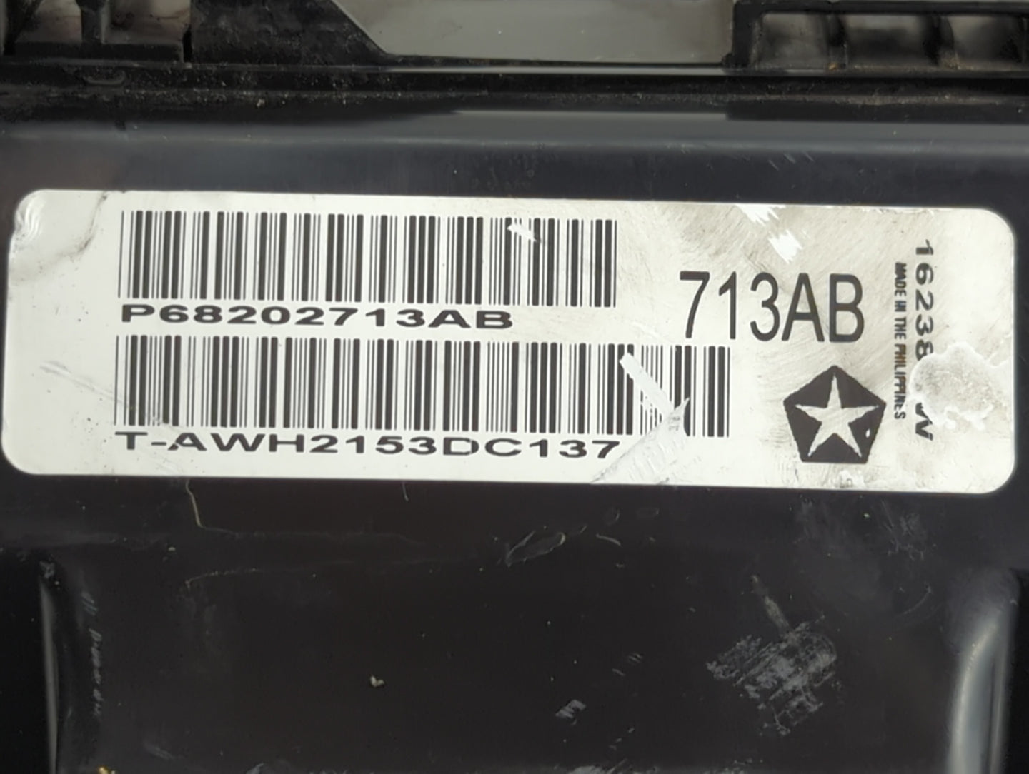 2012-2014 Dodge Charger Fusebox Fuse Box Panel Relay Module P/N:P68202713AB Fits Fits 2012 2013 2014 OEM Used Auto Parts - O