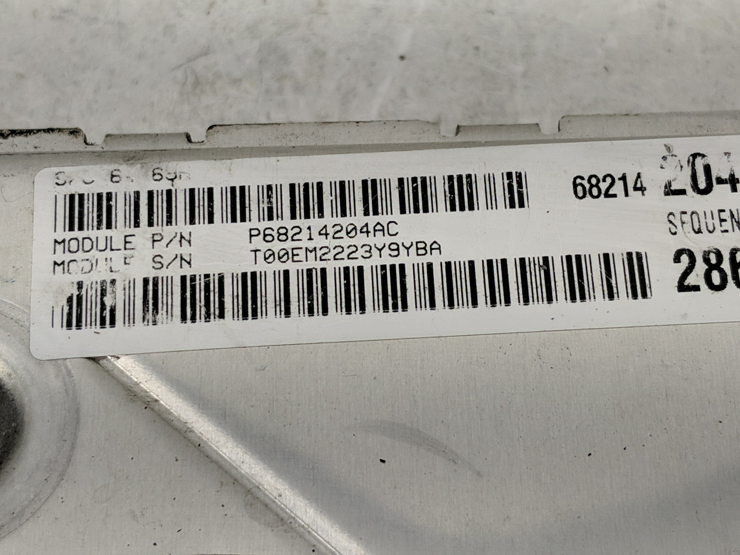 2014 Dodge Charger PCM Engine Control Computer ECU ECM PCU OEM P/N:P68214204AC P05150787AC Fits OEM Used Auto Parts - Oemuse
