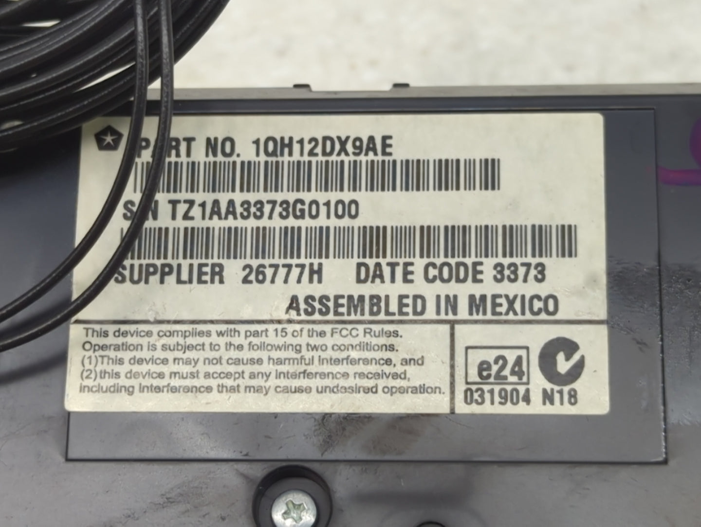 2011-2014 Dodge Charger Climate Control Module Temperature AC/Heater Replacement P/N:1QH12DX9AE Fits Fits 2011 2012 2013 201