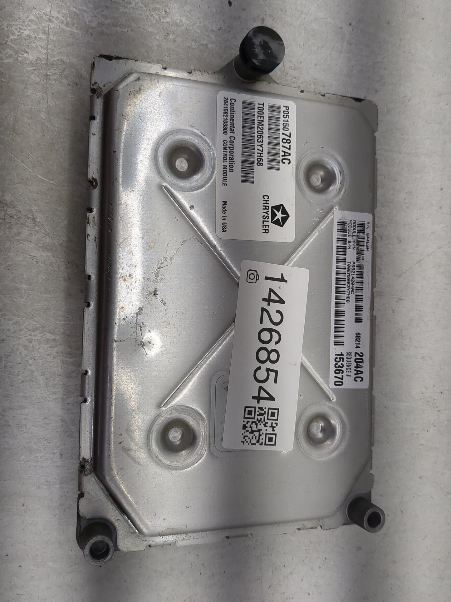 2014 Dodge Charger PCM Engine Control Computer ECU ECM PCU OEM P/N:P05150787AC T00EM2063Y7H68, 68214204AC Fits OEM Used Auto
