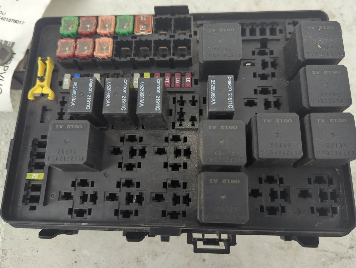 2012-2014 Dodge Charger Fusebox Fuse Box Panel Relay Module P/N:7154-7411-30 Fits Fits 2012 2013 2014 OEM Used Auto Parts - 