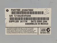 2011-2014 Dodge Charger Information Display Screen Black - Oemusedautoparts1.com