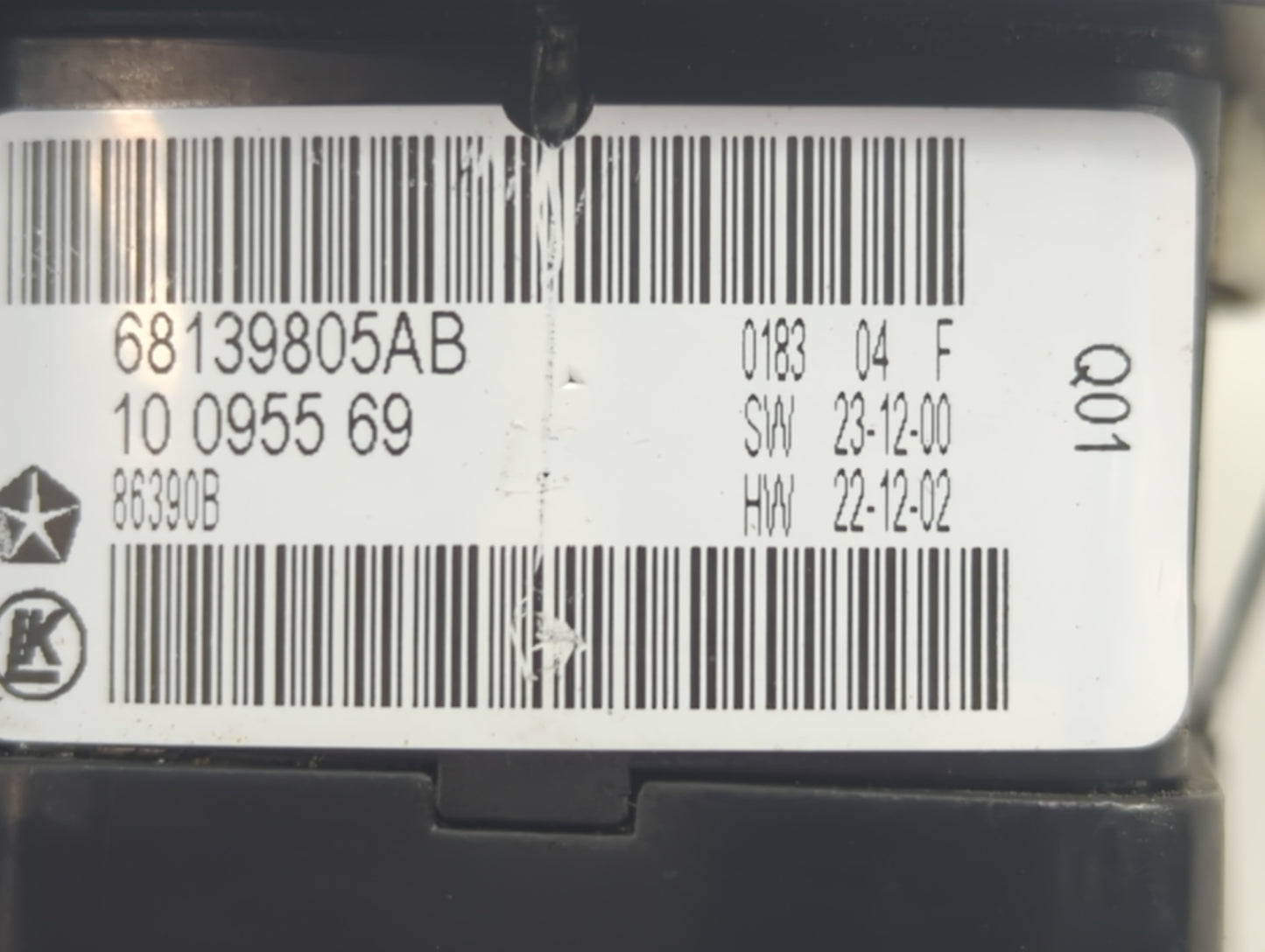 2011-2014 Dodge Charger Master Power Window Switch Replacement Driver Side Left P/N:68139805AB 1009556986390B Fits OEM Used 