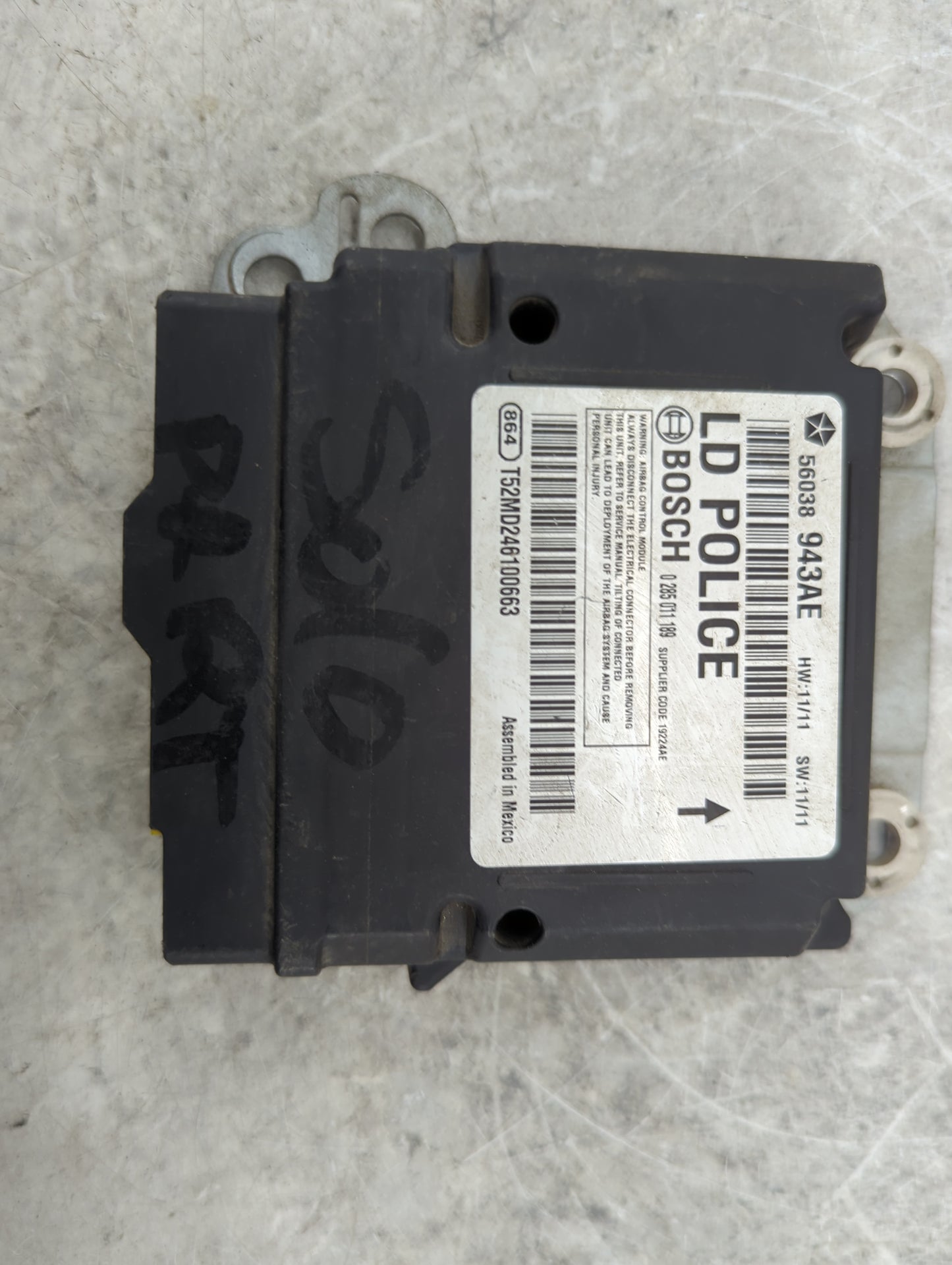 2011-2014 Dodge Charger Safety Restraint Srs Airbag Control Module - Oemusedautoparts1.com