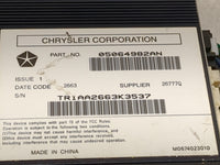 2014 Dodge Charger Radio Speaker Amplifier 05064982an - Oemusedautoparts1.com