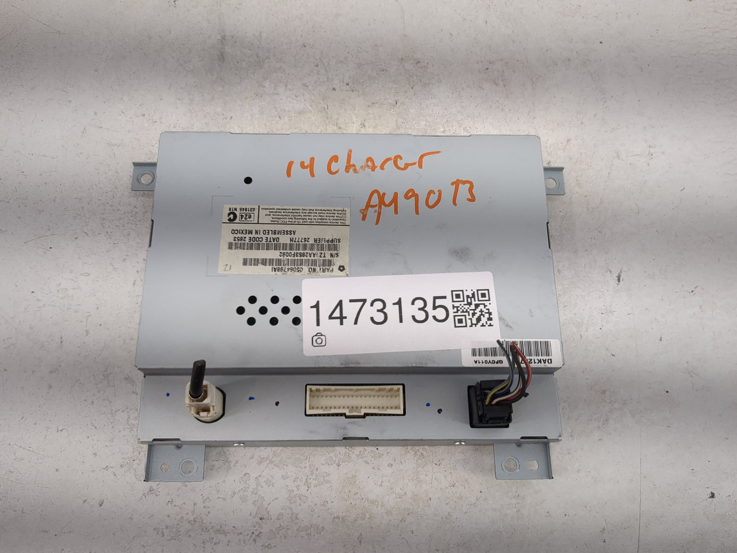 2011-2014 Dodge Charger Information Display Screen 1473135 - Oemusedautoparts1.com