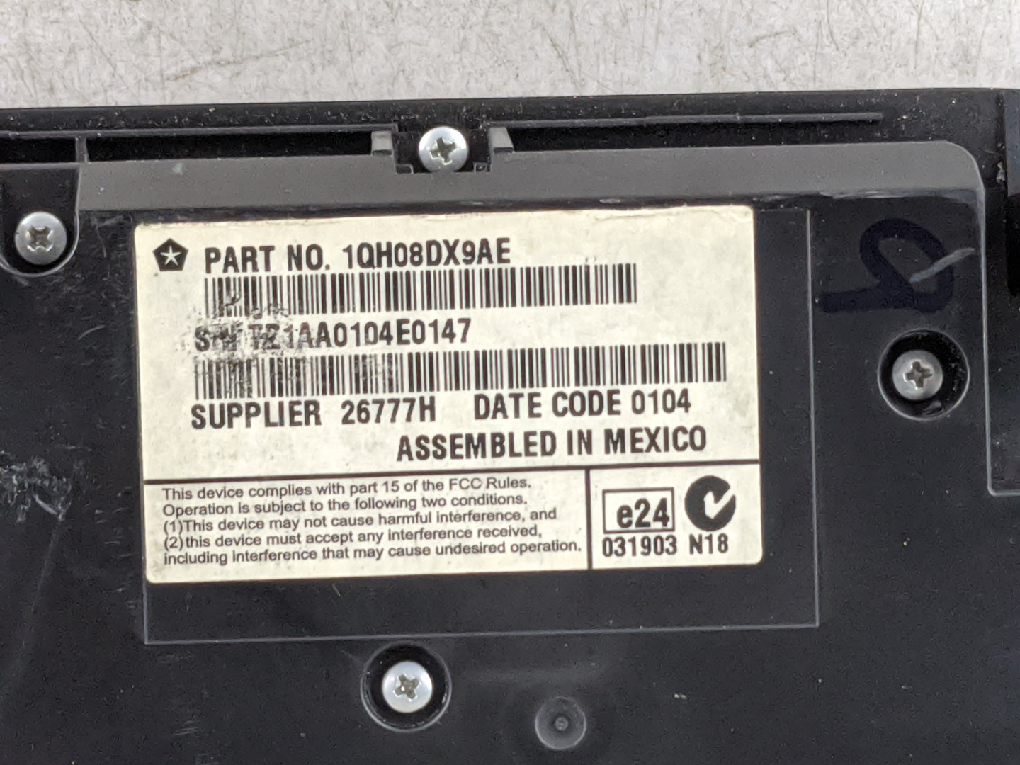 2011-2014 Dodge Charger Climate Control Module Temperature AC/Heater Replacement P/N:1QH08DX9AE Fits Fits 2011 2012 2013 201