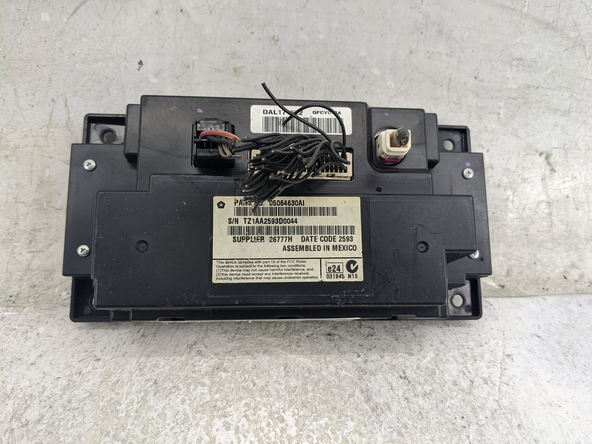 2011-2014 Dodge Charger Information Radio Display Screen 1509072 - Oemusedautoparts1.com