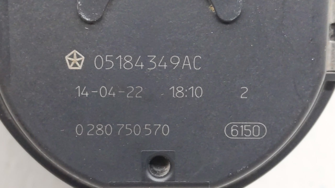2011-2022 Dodge Charger Throttle Body P/N:05184349AC 05184349AE Fits OEM Used Auto Parts - Oemusedautoparts1.com