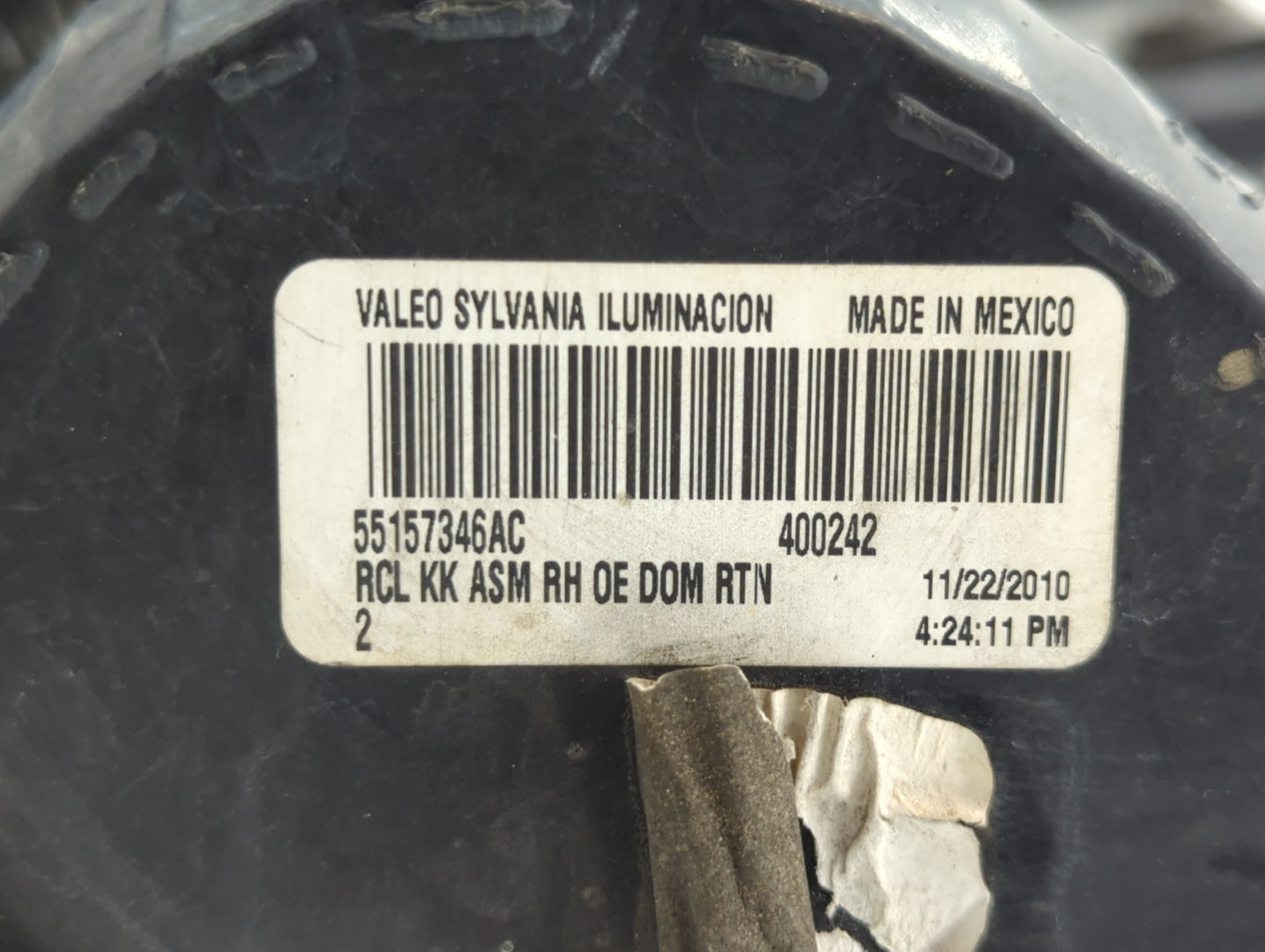2011-2014 Dodge Charger Tail Light Assembly Passenger Right OEM P/N:55157346AC Fits Fits 2011 2012 2013 2014 OEM Used Auto P