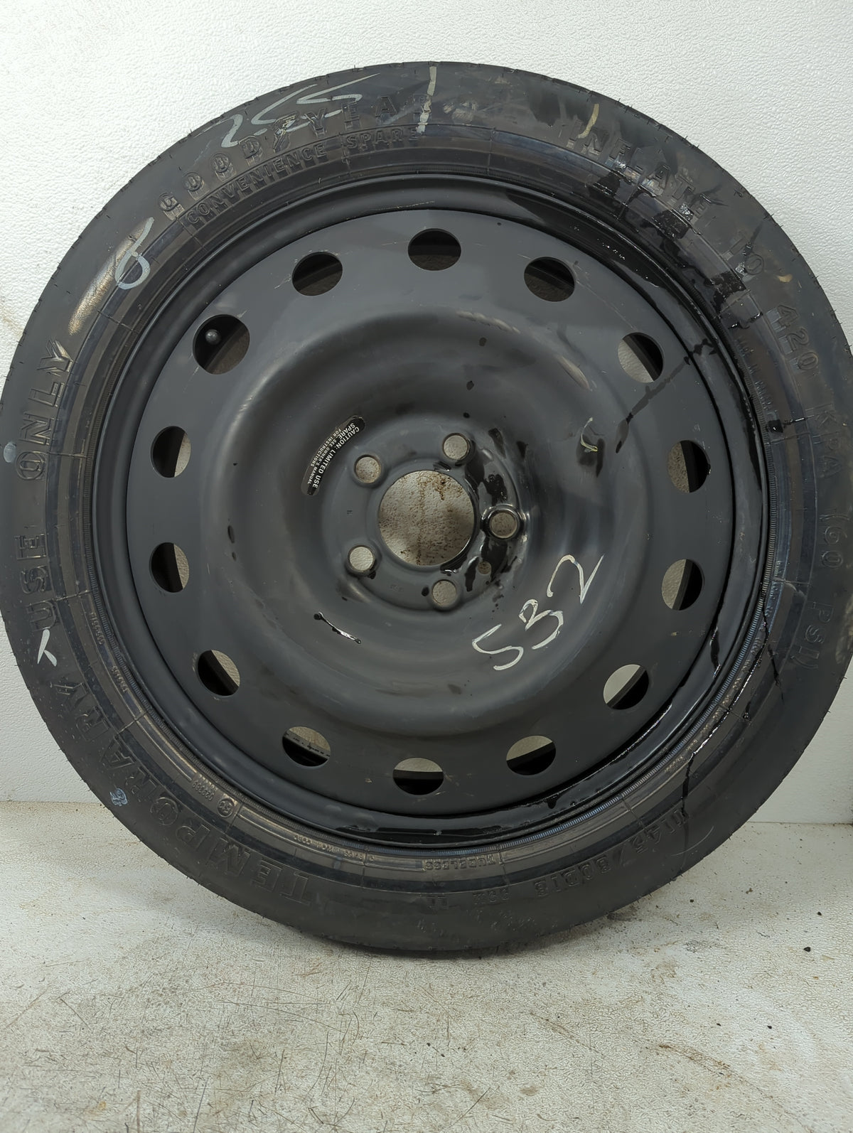 2014 Dodge Charger Spare Donut Tire Wheel Rim Oem - Oemusedautoparts1.com