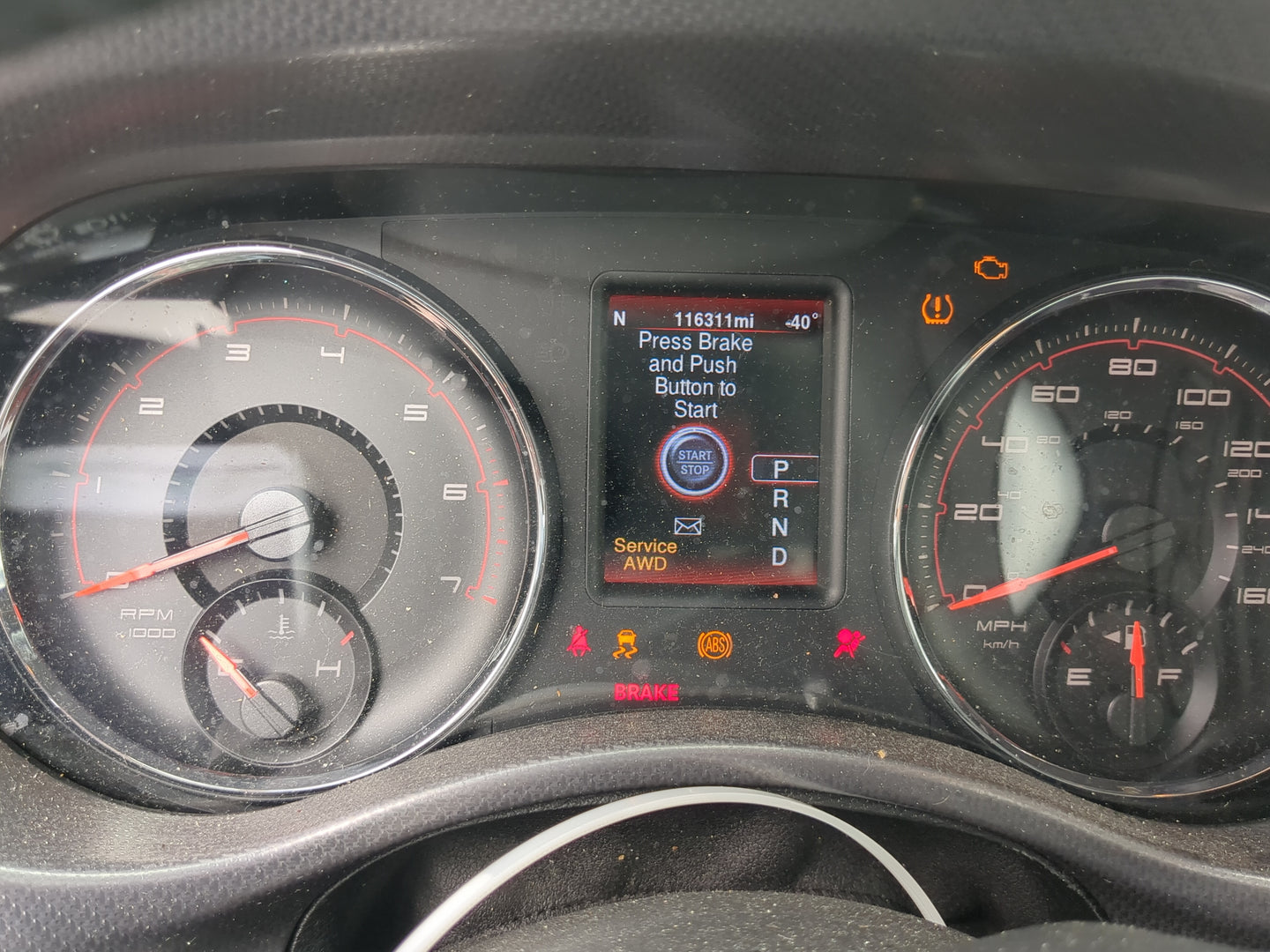 2014 Dodge Charger Instrument Cluster Speedometer Gauges Miles:116K Fits OEM Used Auto Parts - Oemusedautoparts1.com