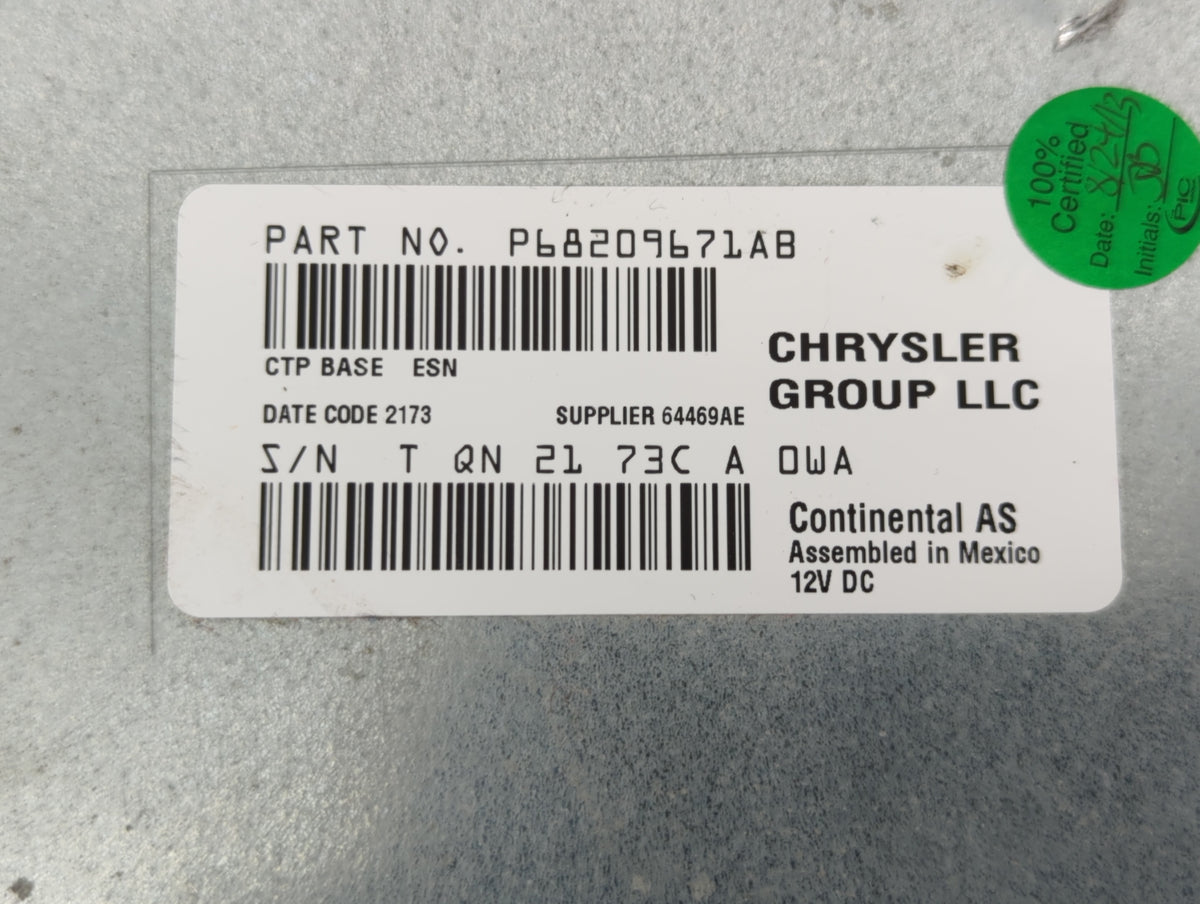 2013-2014 Dodge Charger Am Fm Cd Player Radio Receiver 526166 - Oemusedautoparts1.com