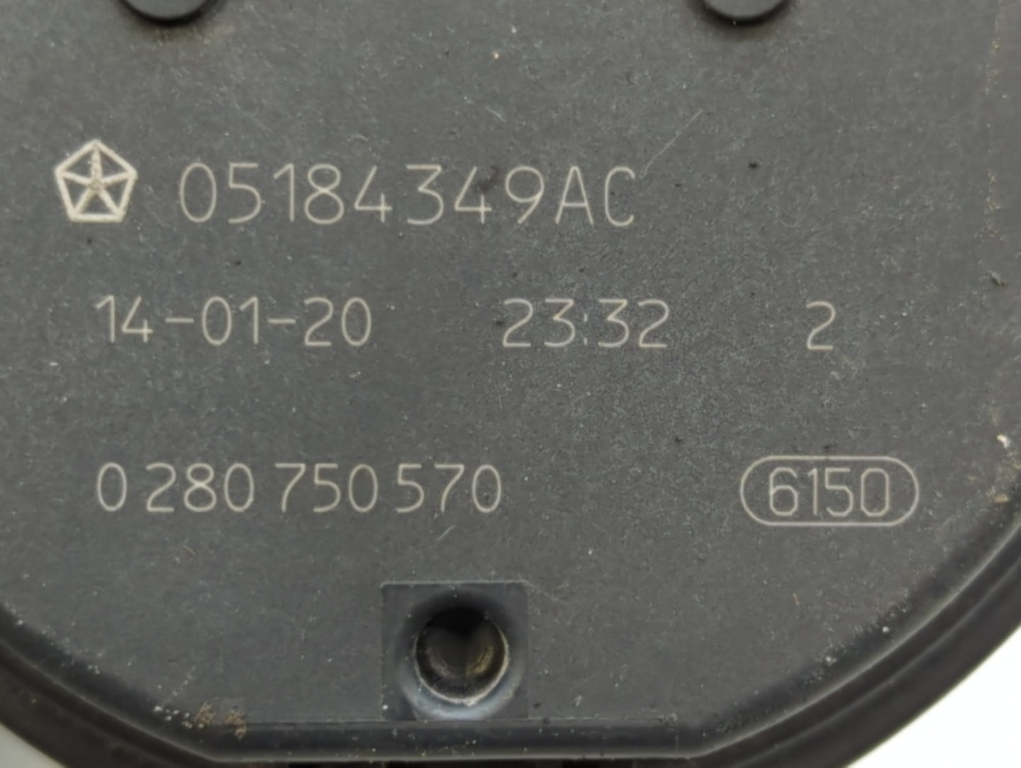 2011-2022 Dodge Charger Throttle Body P/N:0 280 750 570 05184349AC Fits OEM Used Auto Parts - Oemusedautoparts1.com