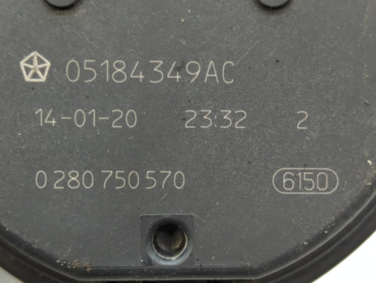 2011-2022 Dodge Charger Throttle Body P/N:0 280 750 570 05184349AC Fits OEM Used Auto Parts - Oemusedautoparts1.com