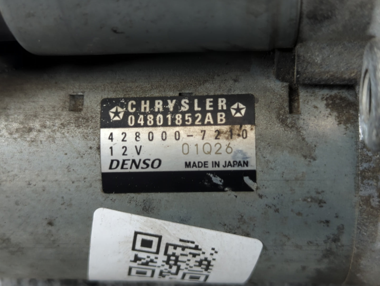 2007-2022 Dodge Charger Car Starter Motor Solenoid OEM P/N:04801852AB 428000-7210 Fits OEM Used Auto Parts - Oemusedautopart