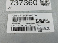 2013-2014 Dodge Charger Radio AM FM Cd Player Receiver Replacement P/N:P68209671AB Fits Fits 2013 2014 OEM Used Auto Parts -