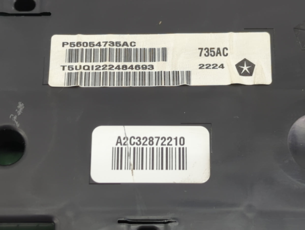 2014 Dodge Charger Instrument Cluster Speedometer Gauges P/N:P56054735AC Miles:161K Fits OEM Used Auto Parts - Oemusedautopa