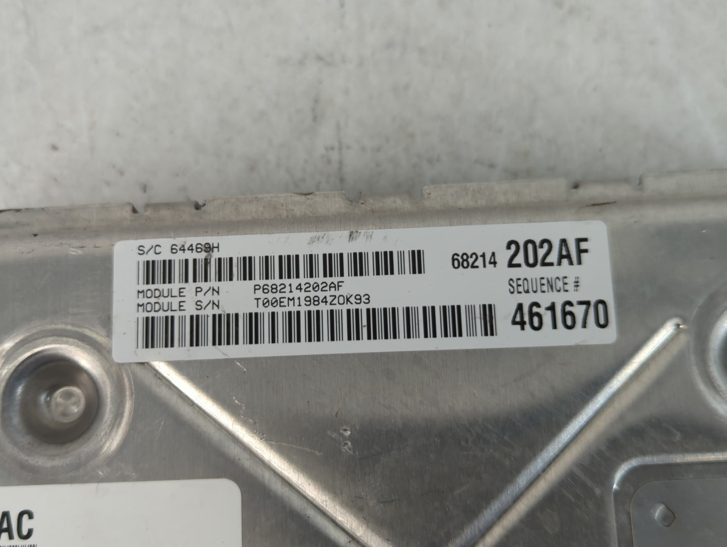 2014 Dodge Charger PCM Engine Control Computer ECU ECM PCU OEM P/N:P05150787AC Fits OEM Used Auto Parts - Oemusedautoparts1.