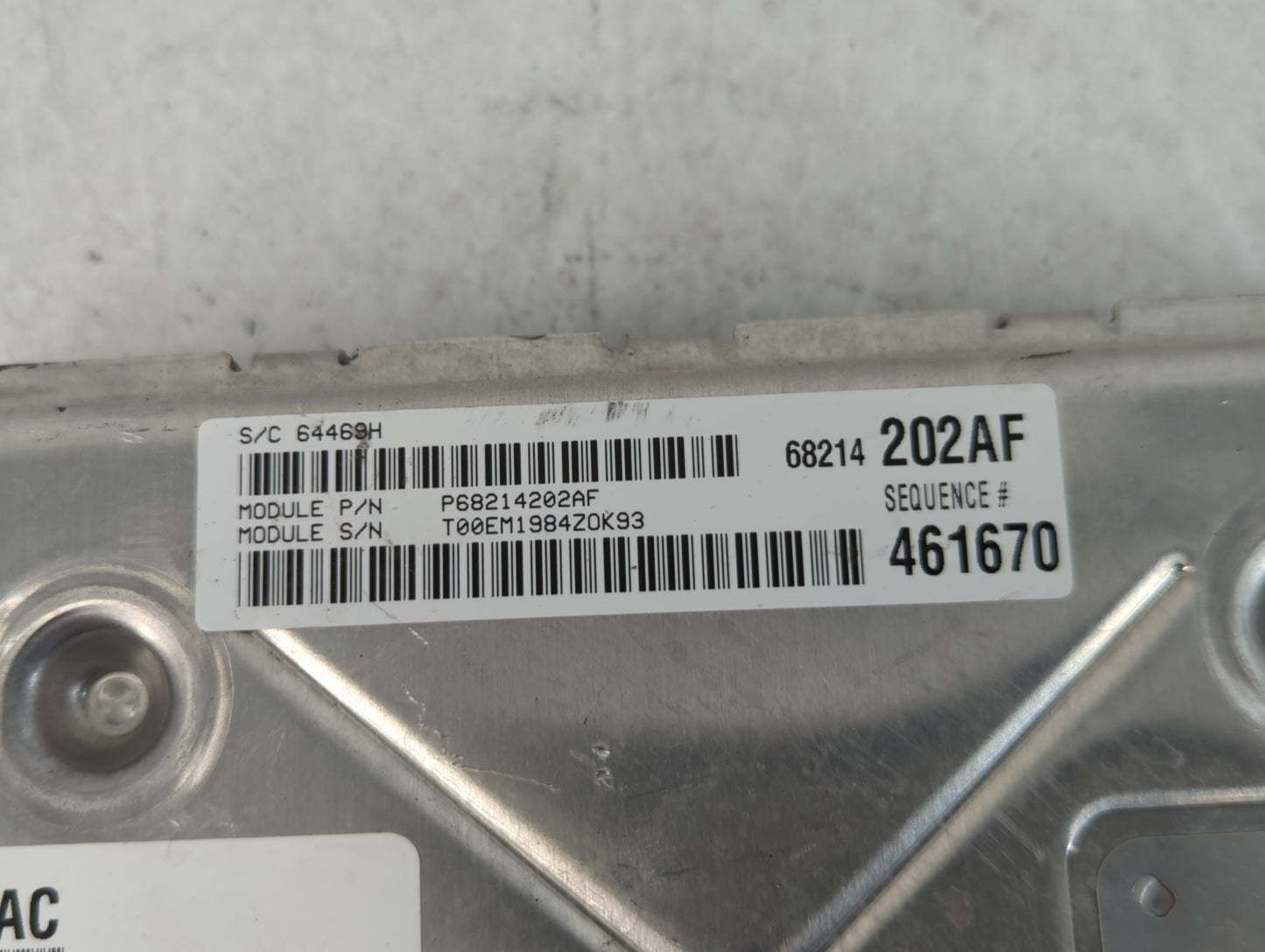 2014 Dodge Charger PCM Engine Control Computer ECU ECM PCU OEM P/N:P05150787AC Fits OEM Used Auto Parts - Oemusedautoparts1.