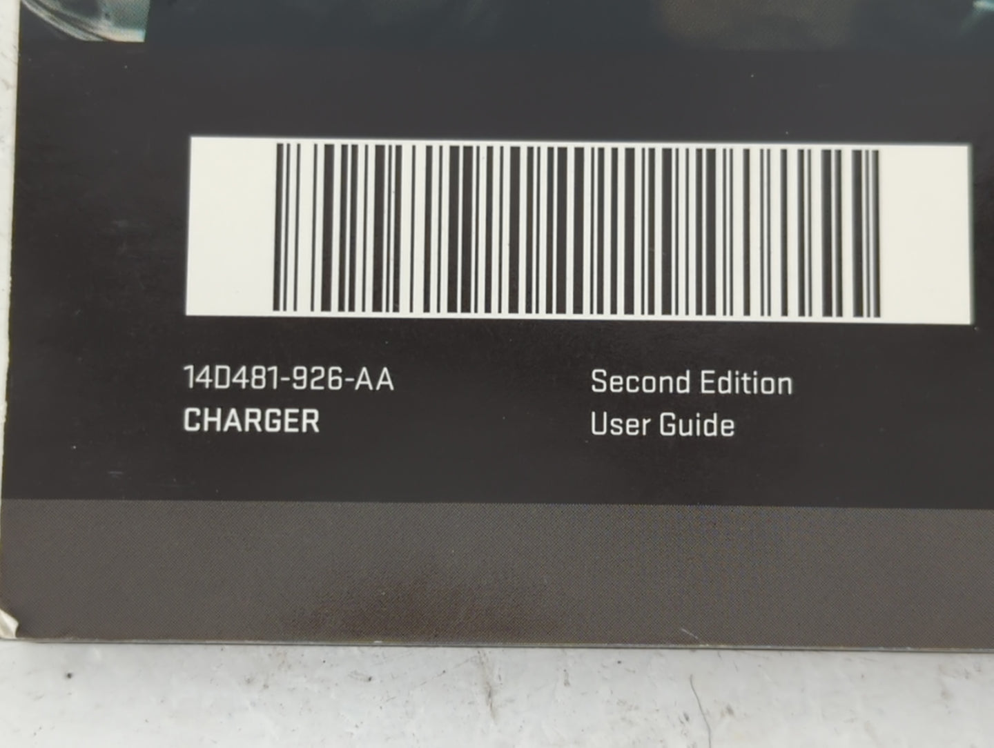2014 Dodge Charger Owners Manual Book Guide P/N:14D481-926-AA OEM Used Auto Parts - Oemusedautoparts1.com