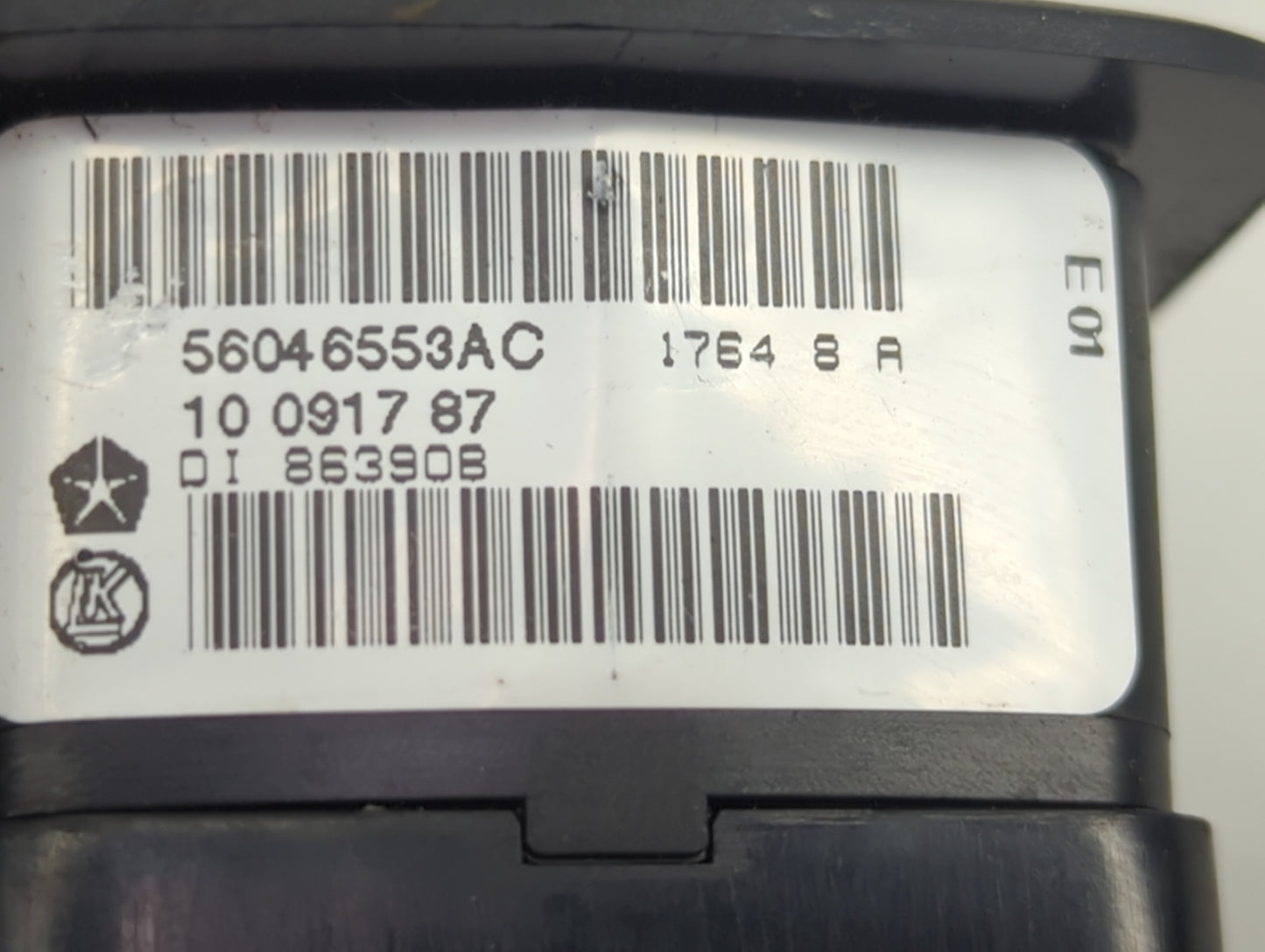 2013-2016 Dodge Dart Master Power Window Switch Replacement Driver Side Left P/N:56046553AC Fits Fits 2013 2014 2015 2016 20