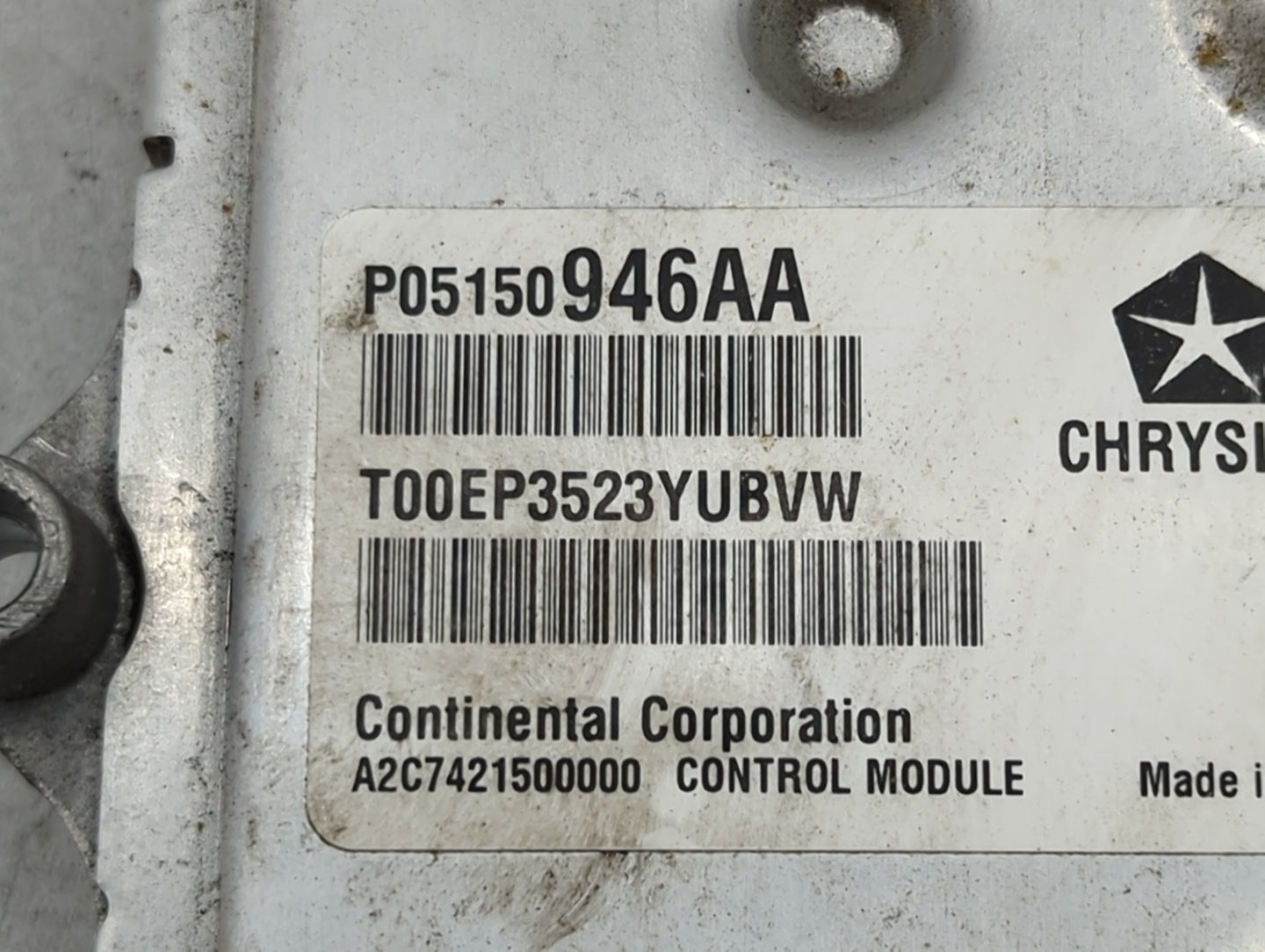 2014 Dodge Dart PCM Engine Control Computer ECU ECM PCU OEM P/N:P05150946AA A2C7421500000, T00EP3523YUBVW Fits OEM Used Auto