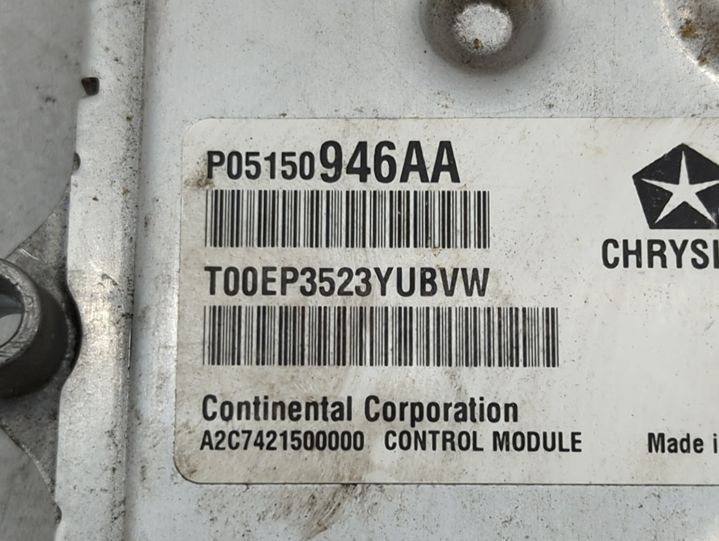 2014 Dodge Dart PCM Engine Control Computer ECU ECM PCU OEM P/N:P05150946AA A2C7421500000, T00EP3523YUBVW Fits OEM Used Auto