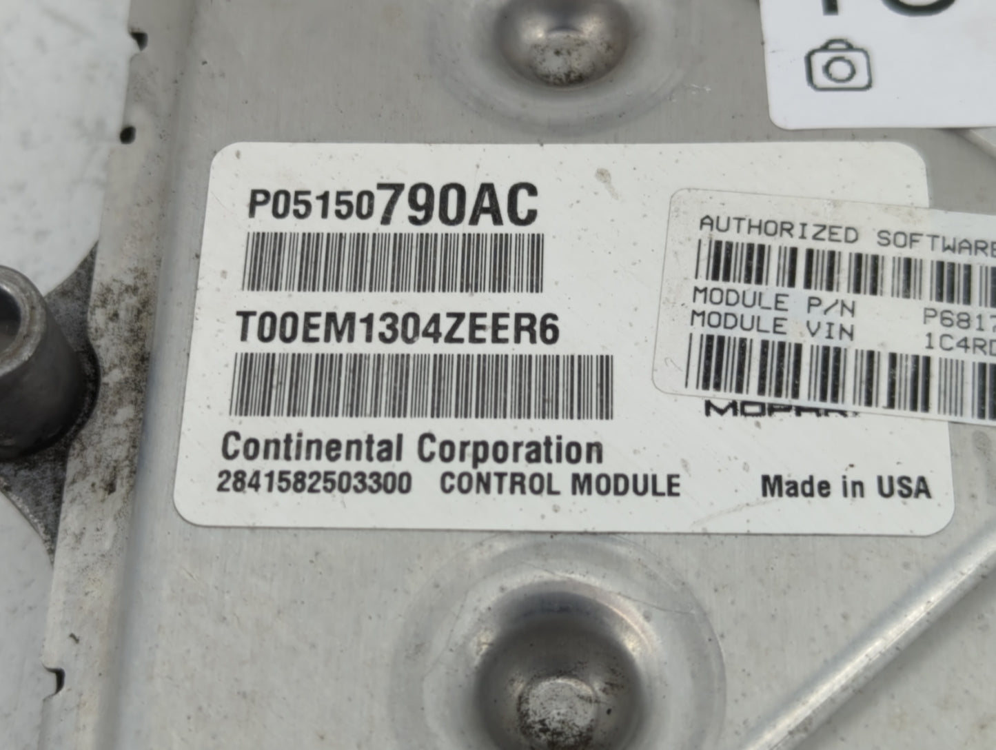 2014 Dodge Durango PCM Engine Control Computer ECU ECM PCU OEM P/N:P05150790AC Fits OEM Used Auto Parts - Oemusedautoparts1.