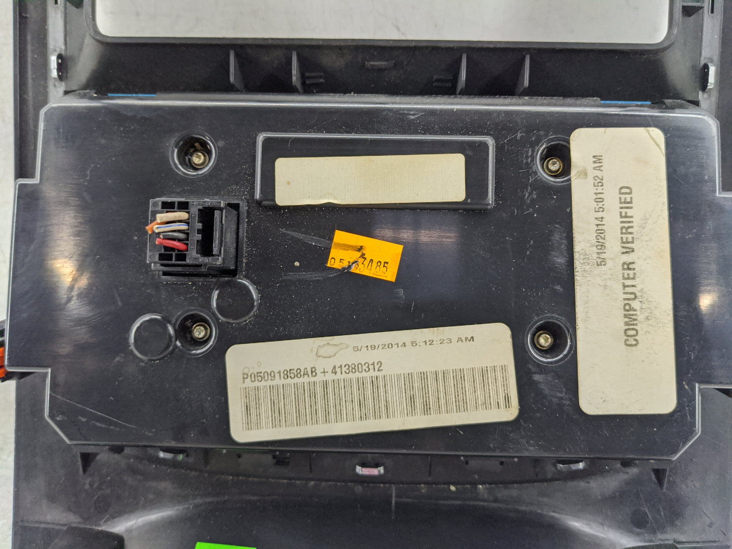 2014-2015 Dodge Durango Climate Control Module Temperature AC/Heater Replacement P/N:P05091858AB Fits Fits 2014 2015 OEM Use