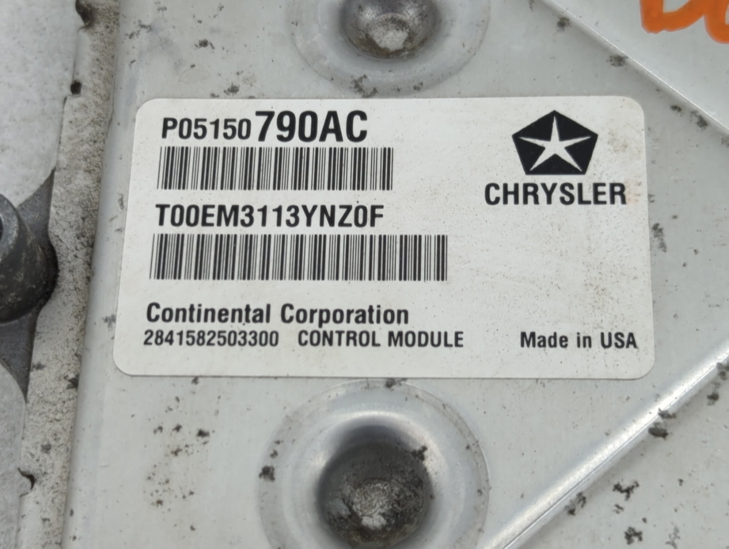 2014 Dodge Durango PCM Engine Control Computer ECU ECM PCU OEM P/N:68172035AD Fits OEM Used Auto Parts - Oemusedautoparts1.c