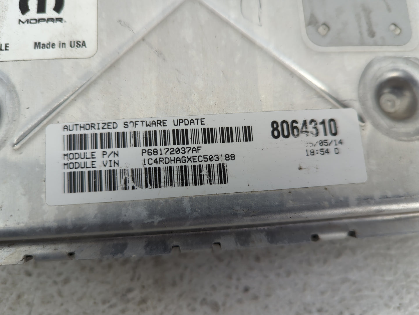 2014 Dodge Durango PCM Engine Control Computer ECU ECM PCU OEM P/N:P05150790AC P68172037AF Fits OEM Used Auto Parts - Oemuse
