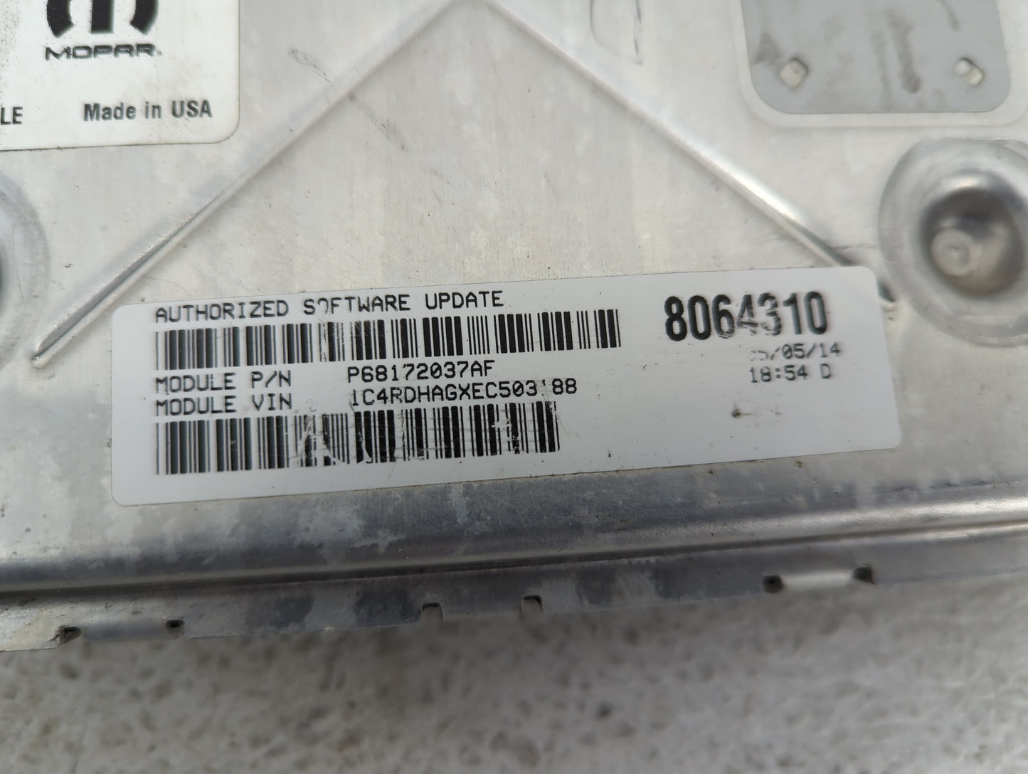 2014 Dodge Durango PCM Engine Control Computer ECU ECM PCU OEM P/N:P05150790AC P68172037AF Fits OEM Used Auto Parts - Oemuse